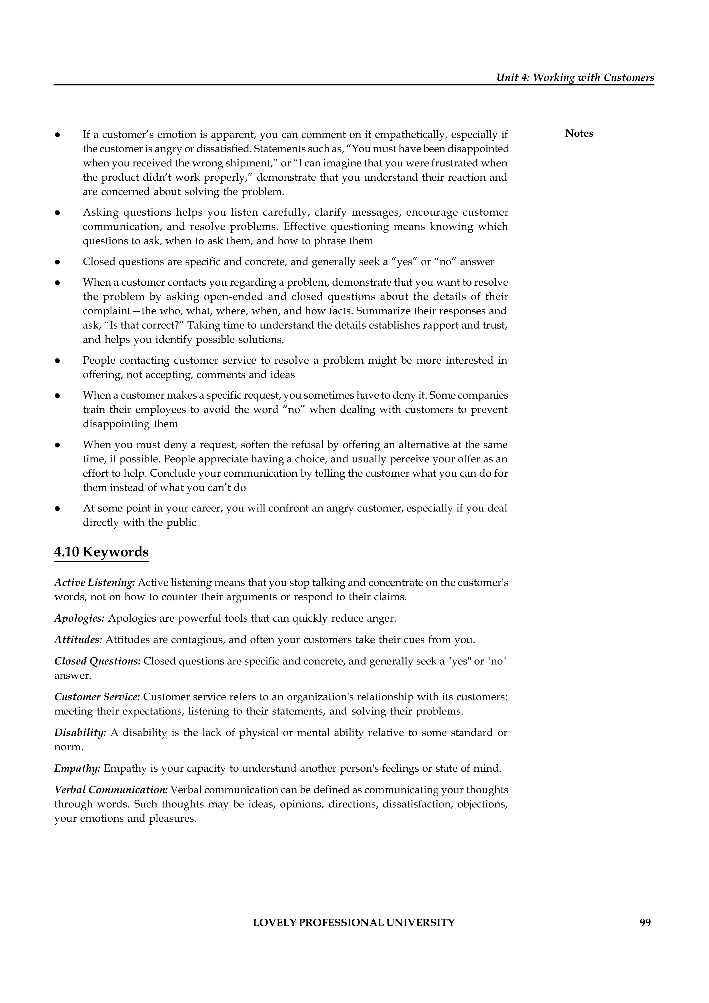 Communication Skills for Customer Service — page 106
