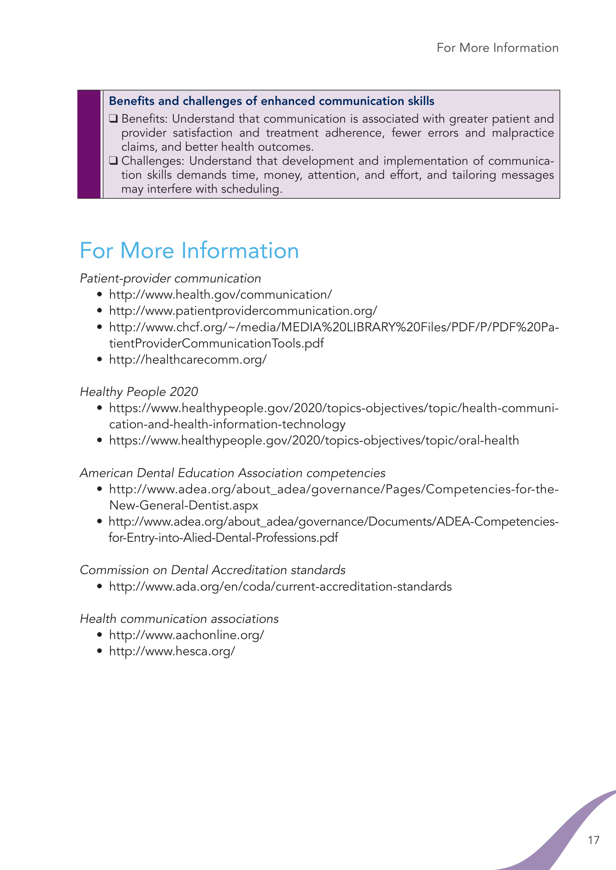 Communication Skills for Dentists — page 28