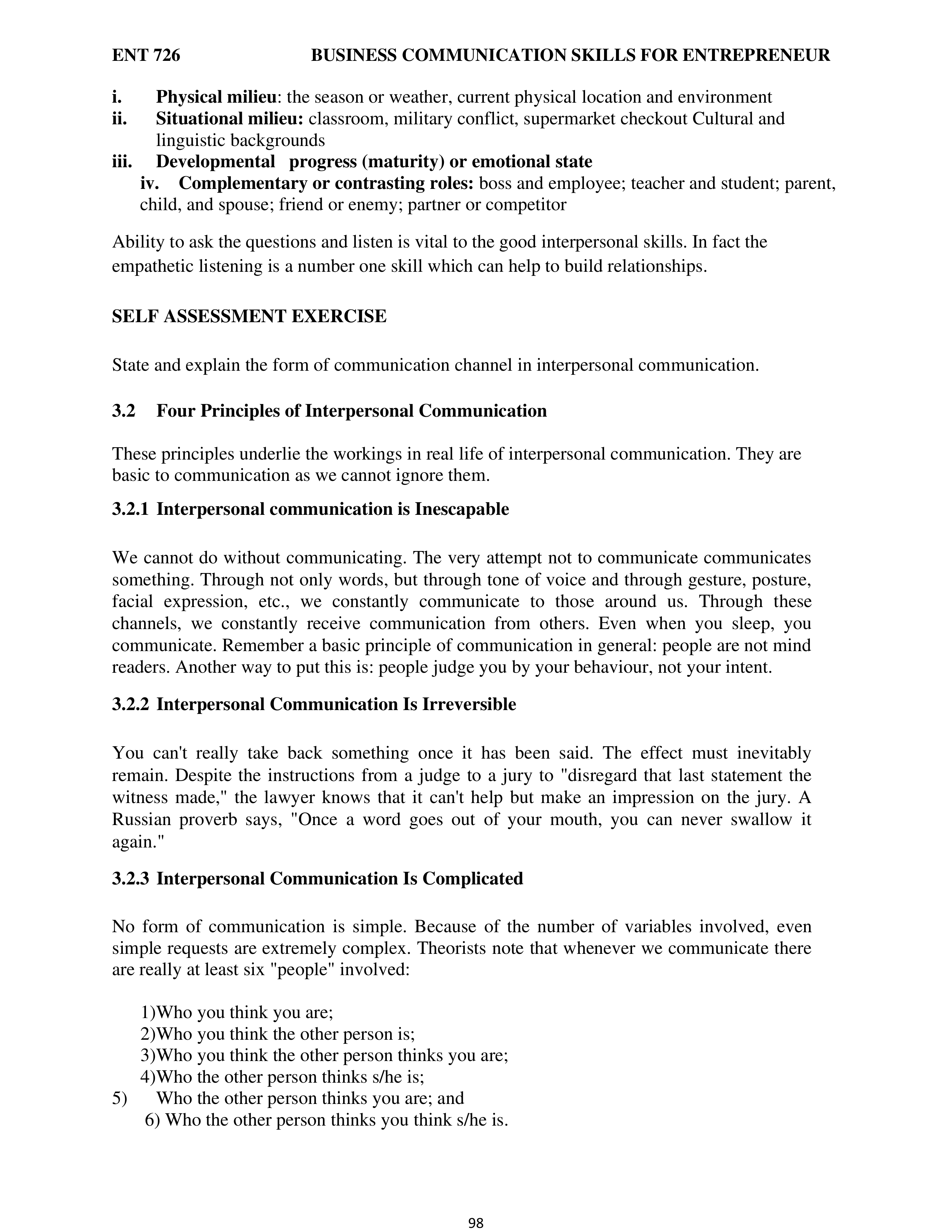 Communication Skills for Entrepreneurs — page 106