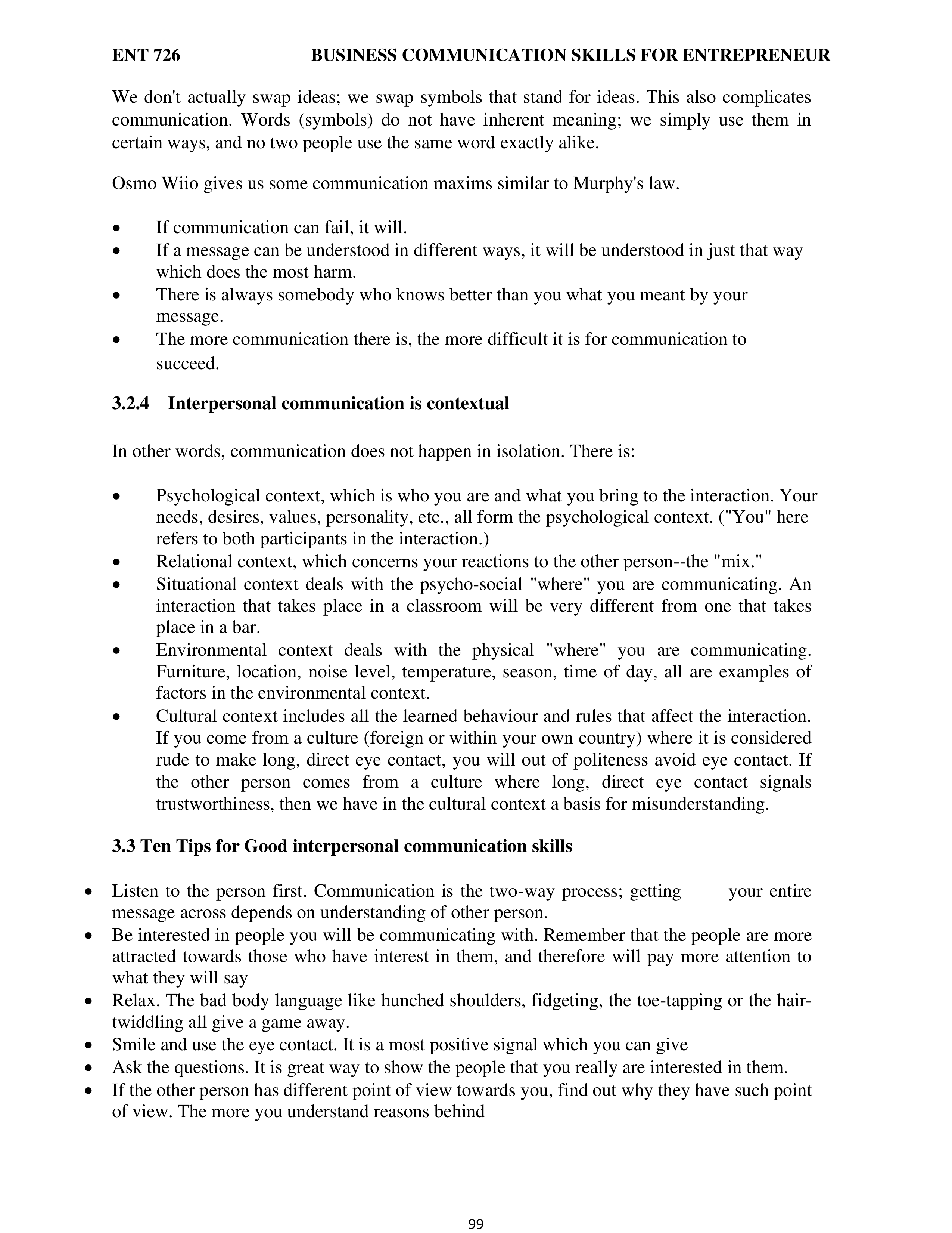Communication Skills for Entrepreneurs — page 107