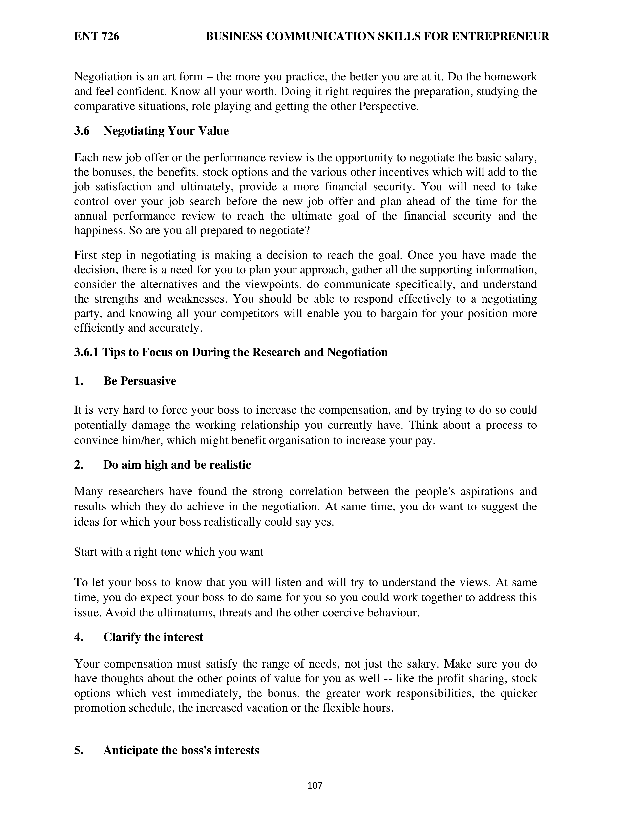 Communication Skills for Entrepreneurs — page 115