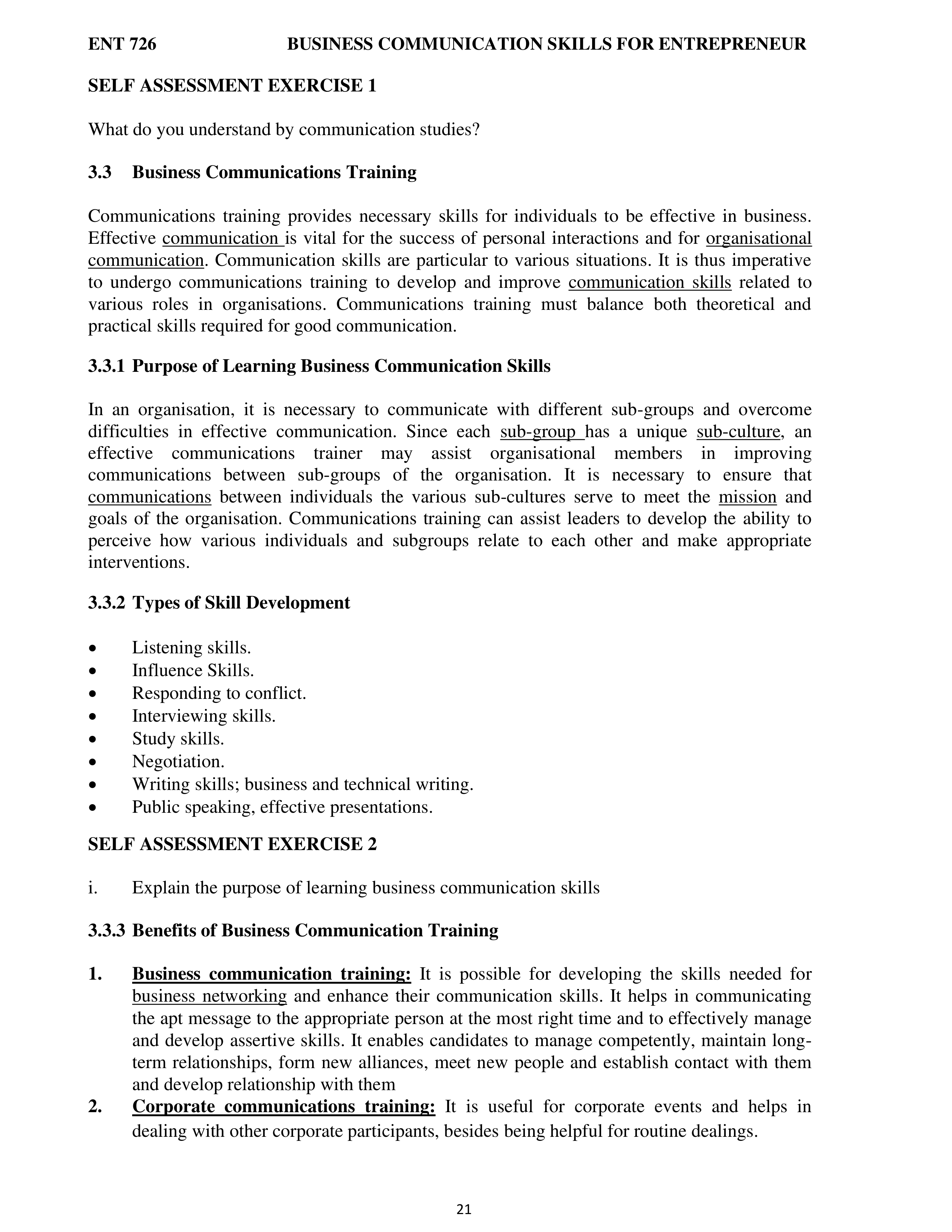 Communication Skills for Entrepreneurs — page 29