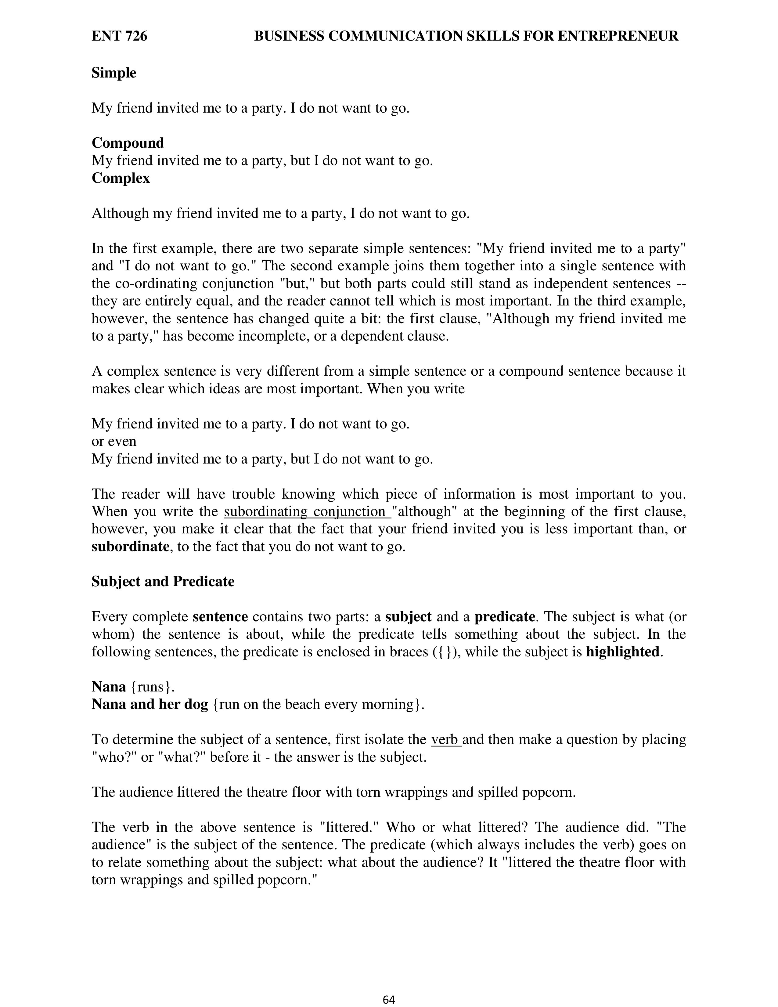 Communication Skills for Entrepreneurs — page 72
