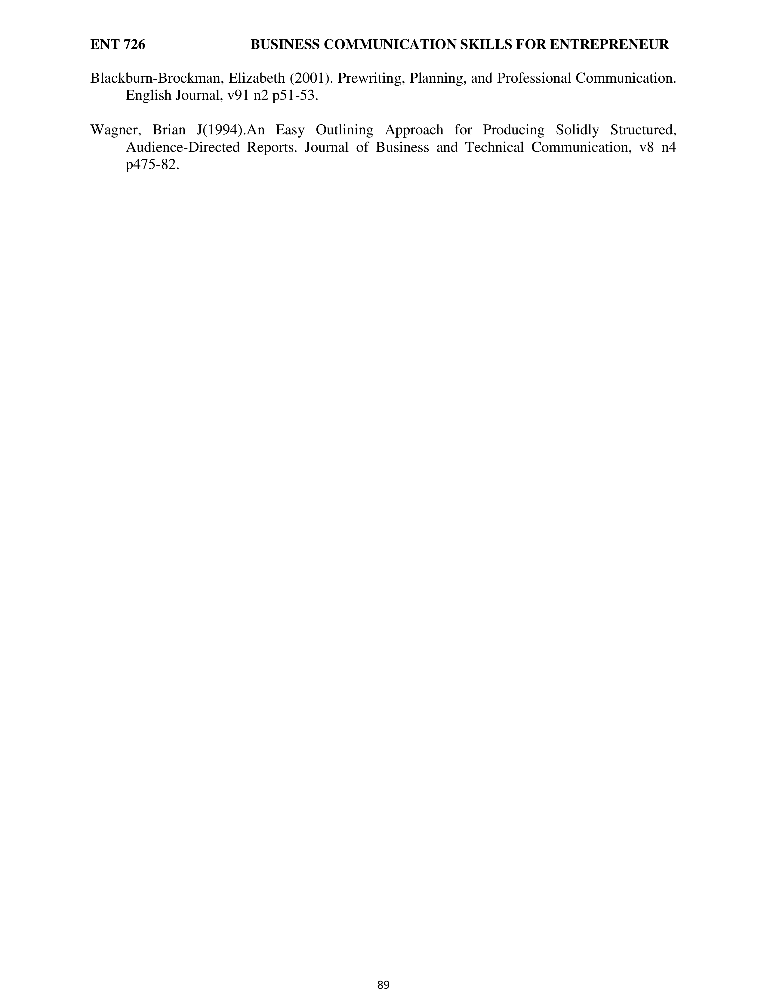 Communication Skills for Entrepreneurs — page 97