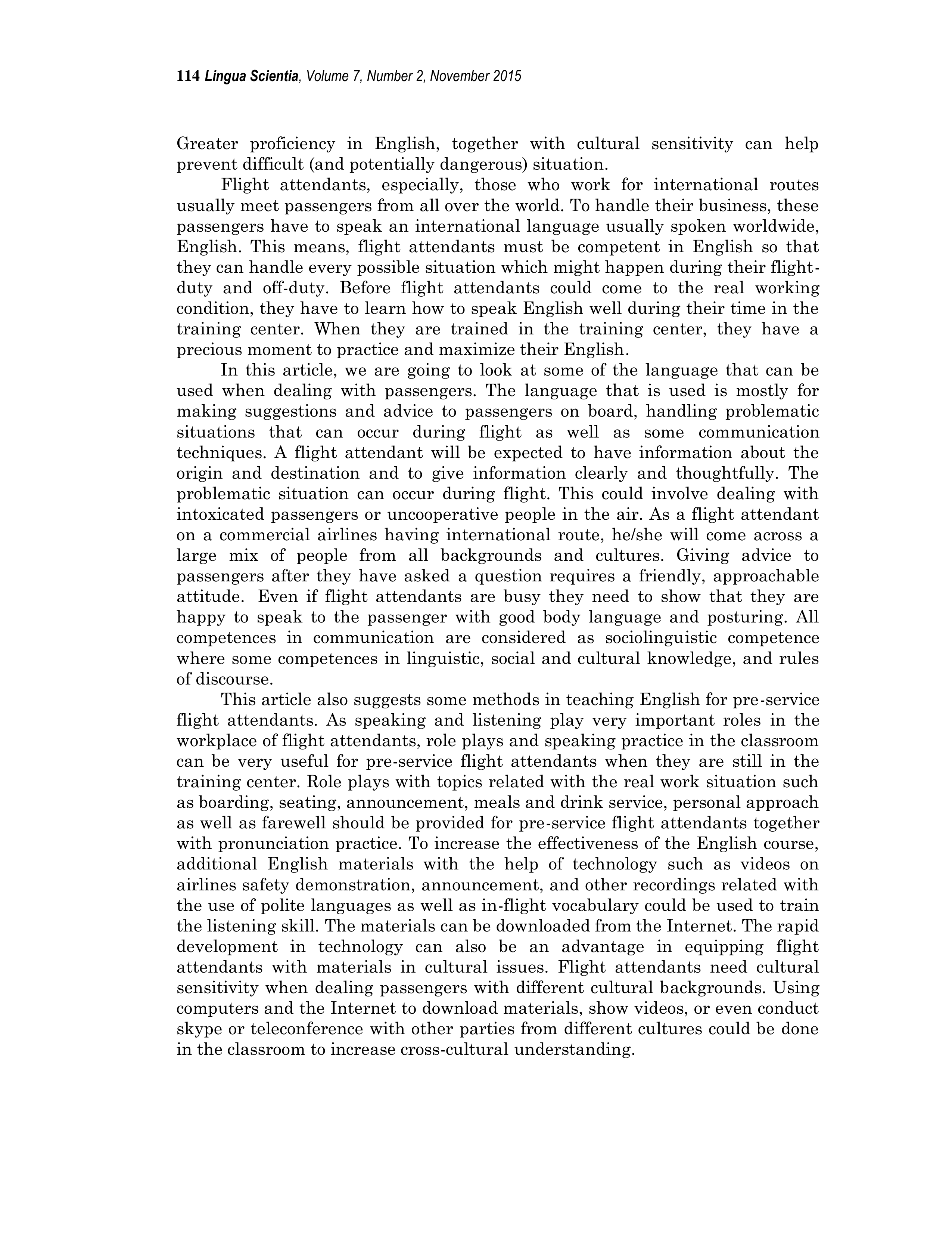 Communication Skills for Flight Attendants — page 2