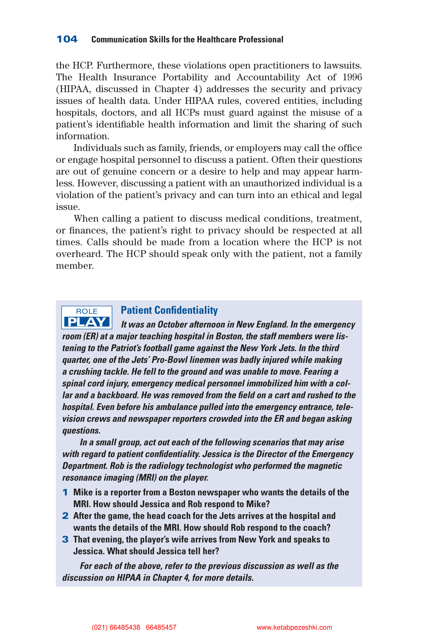 Communication Skills for Health Care Professionals — page 119