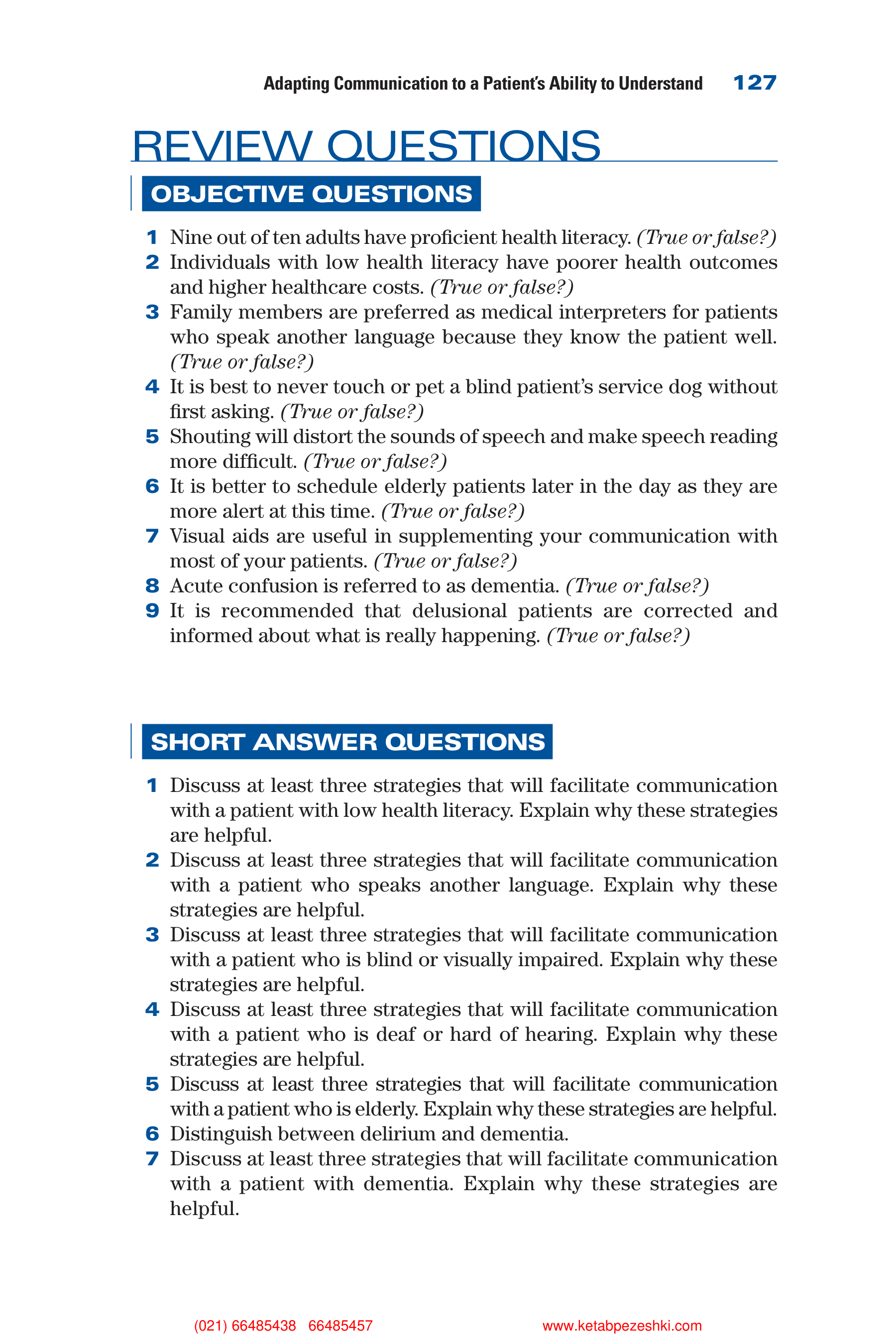 Communication Skills for Health Care Professionals — page 142