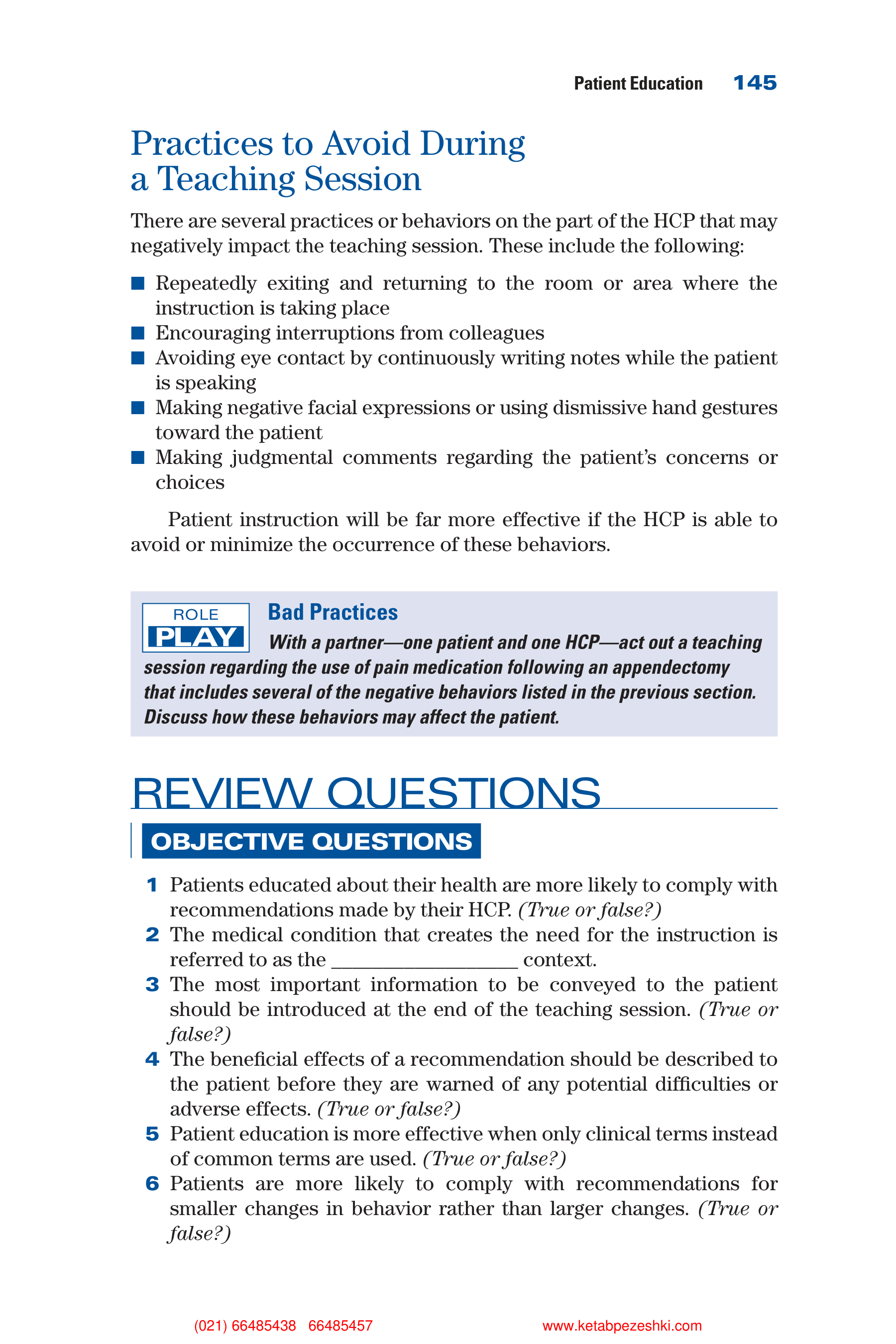 Communication Skills for Health Care Professionals — page 160