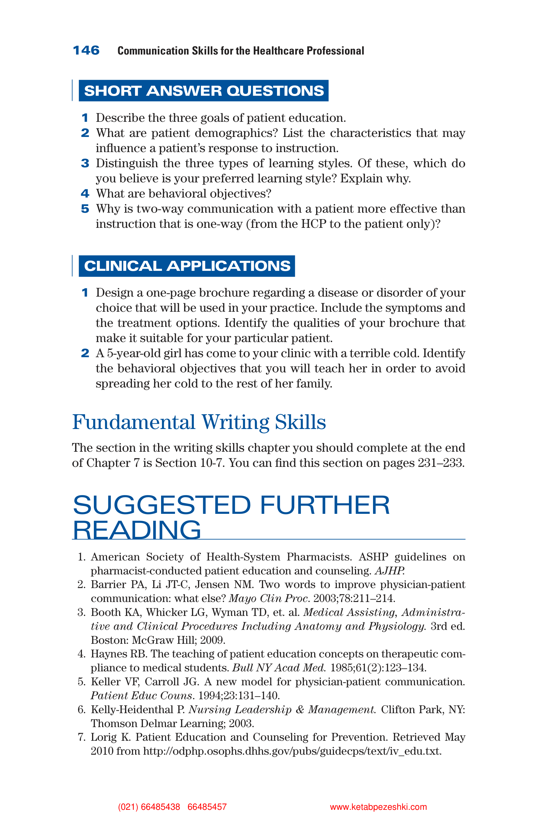 Communication Skills for Health Care Professionals — page 161