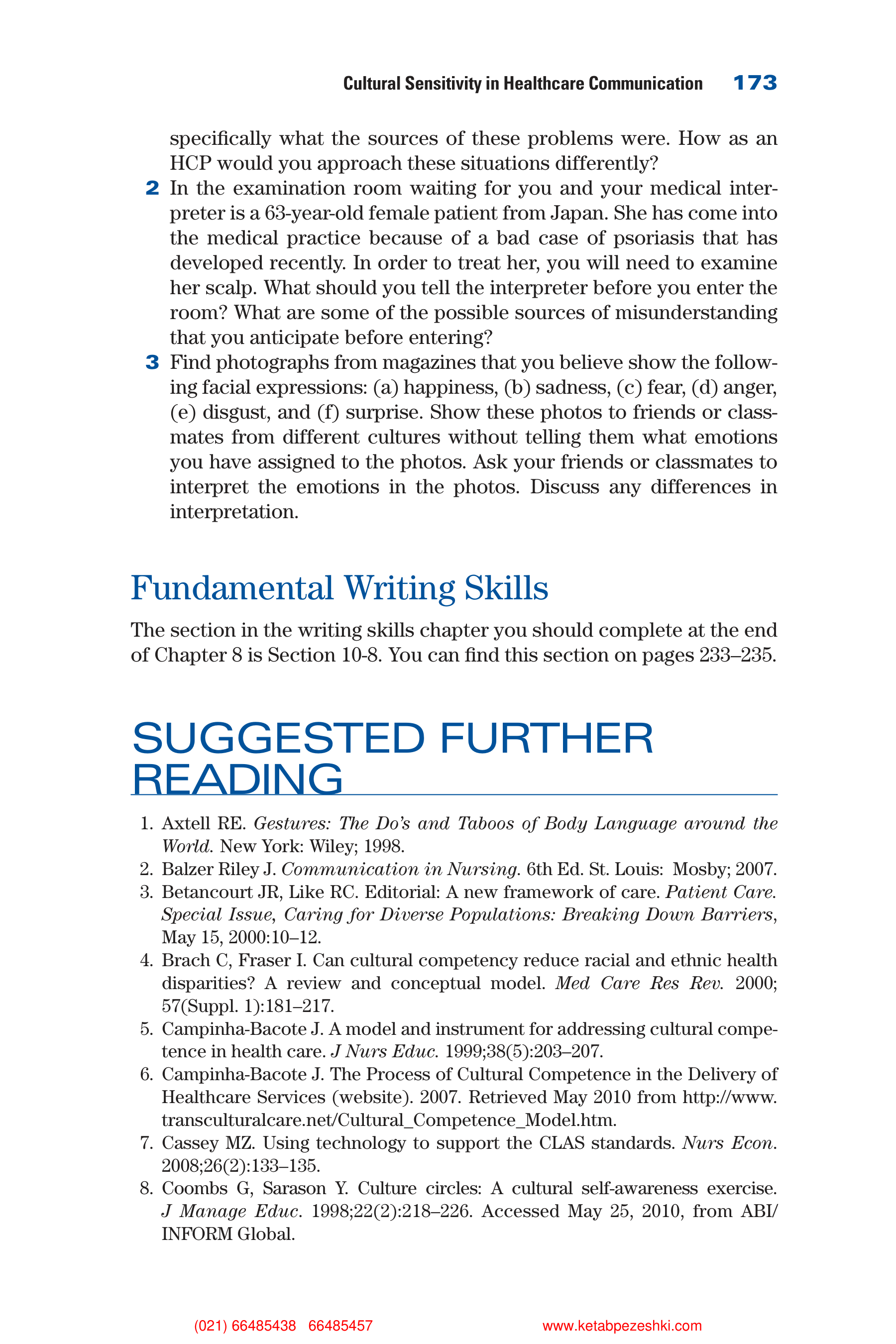 Communication Skills for Health Care Professionals — page 188