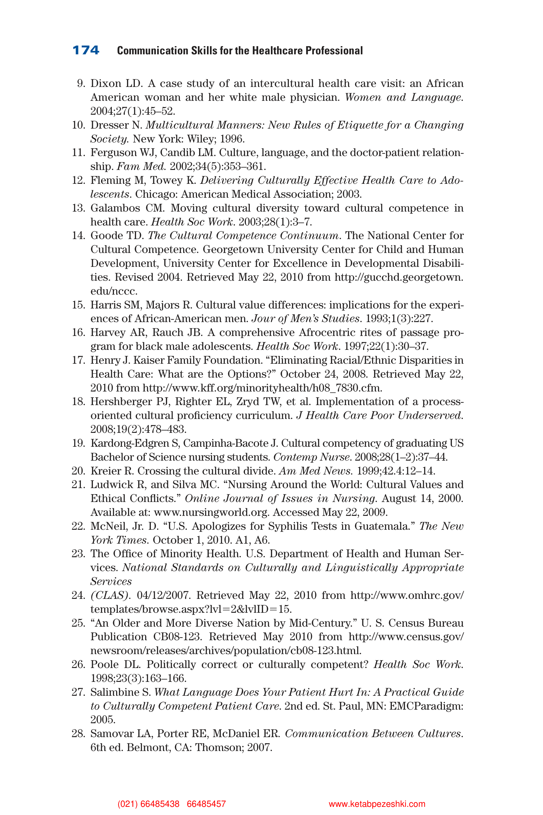 Communication Skills for Health Care Professionals — page 189
