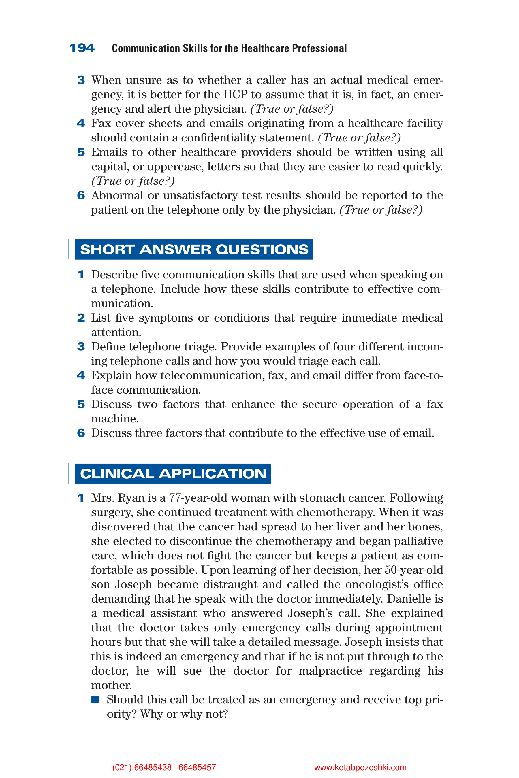 Communication Skills for Health Care Professionals — page 210