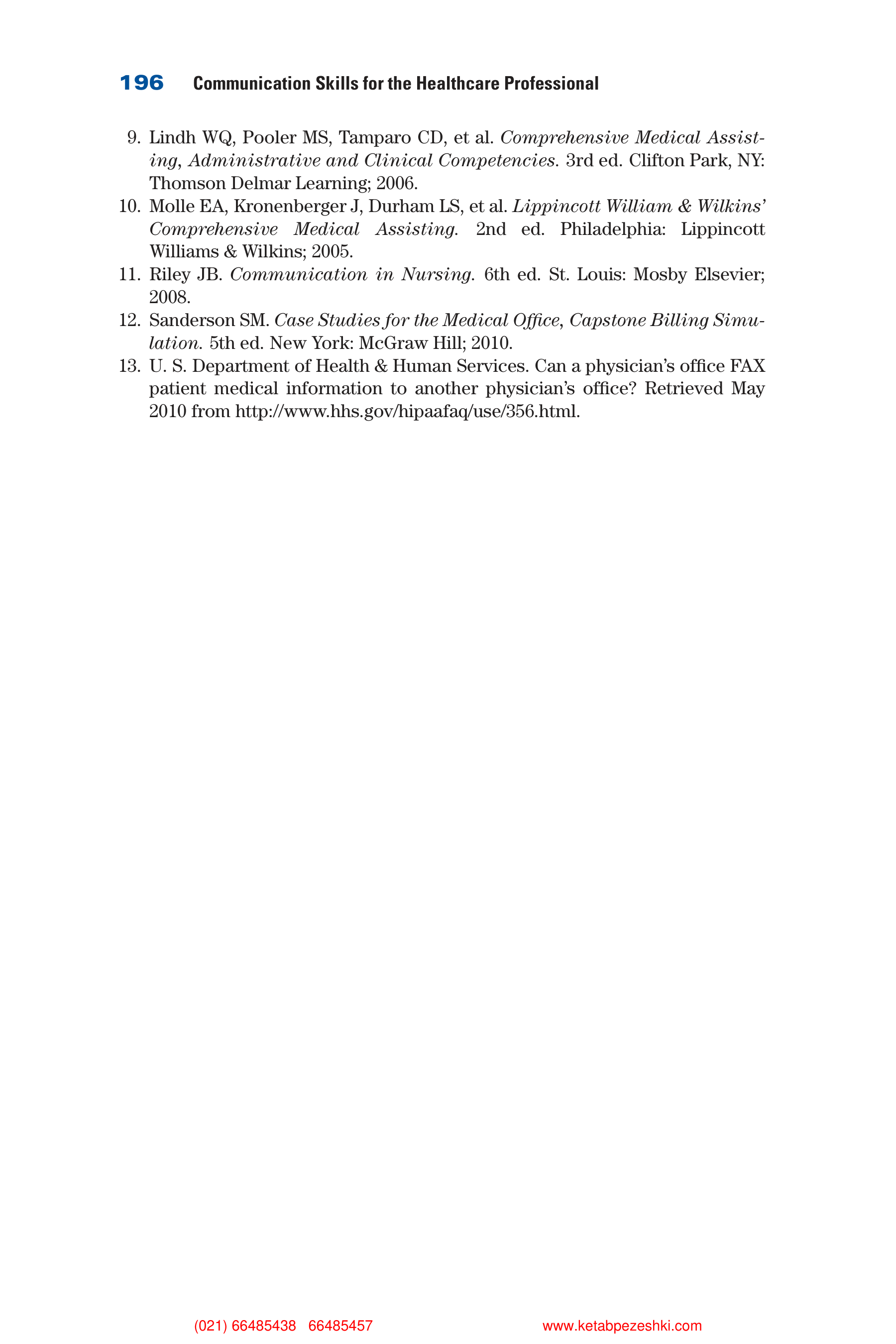 Communication Skills for Health Care Professionals — page 212