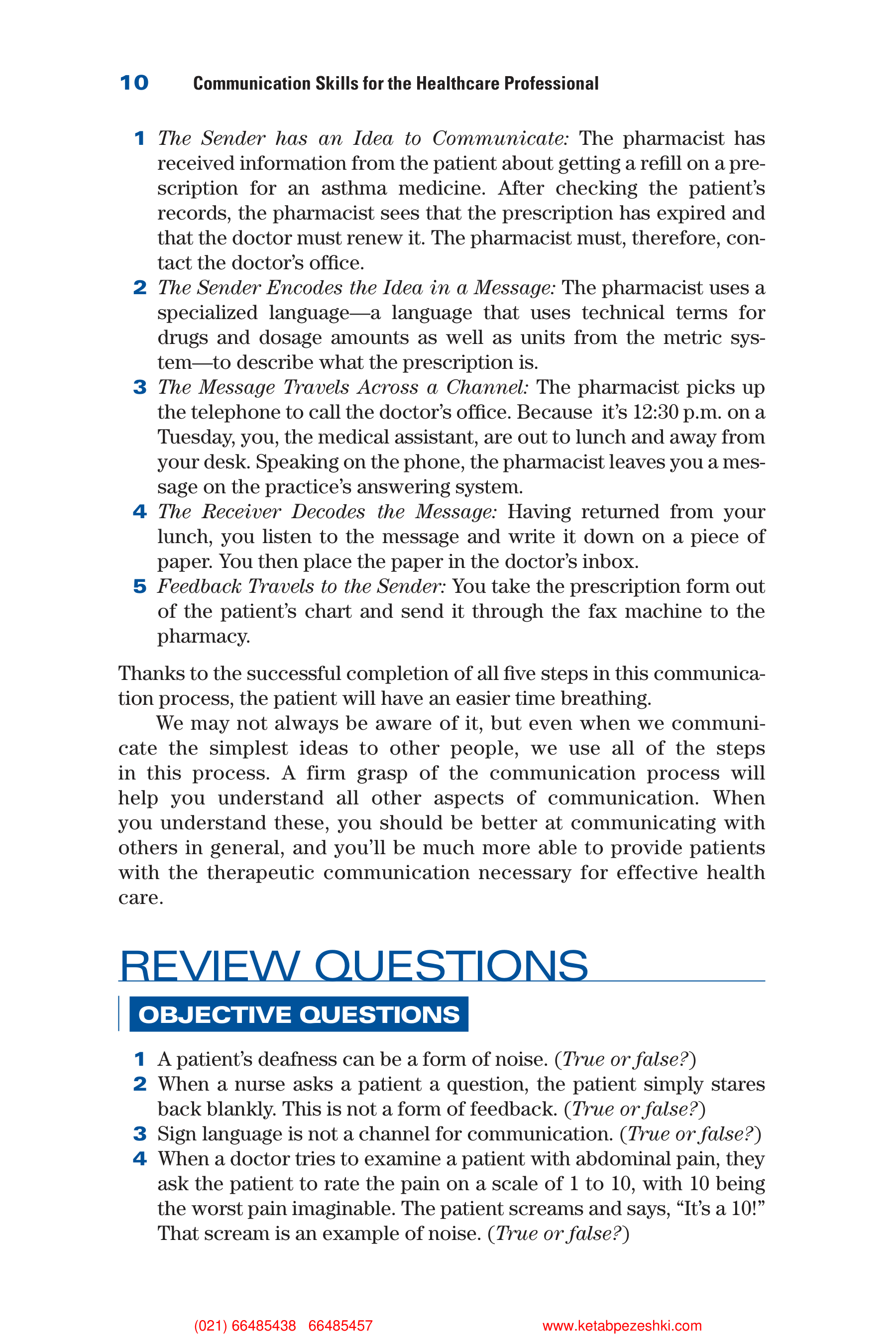 Communication Skills for Health Care Professionals — page 25