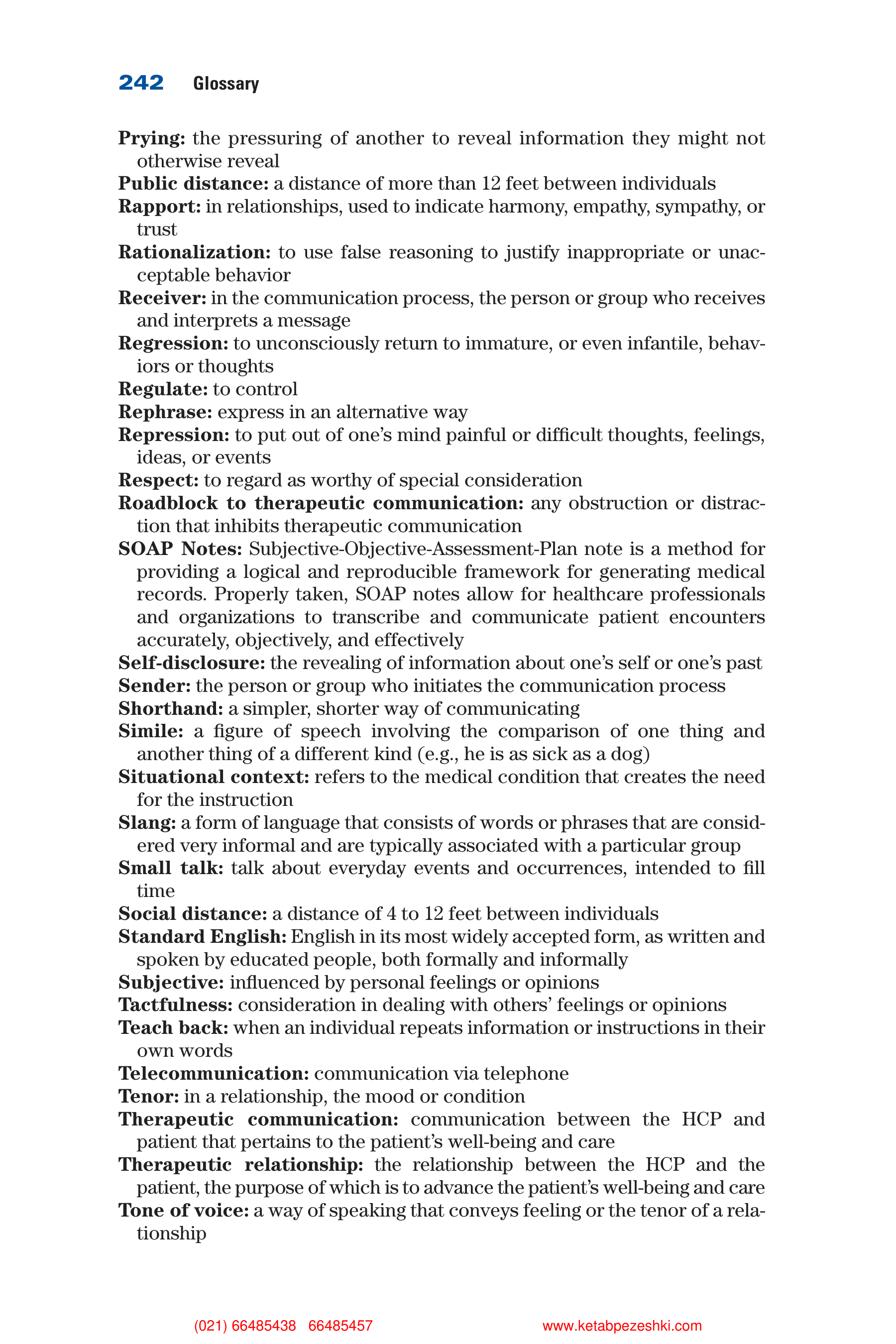 Communication Skills for Health Care Professionals — page 258