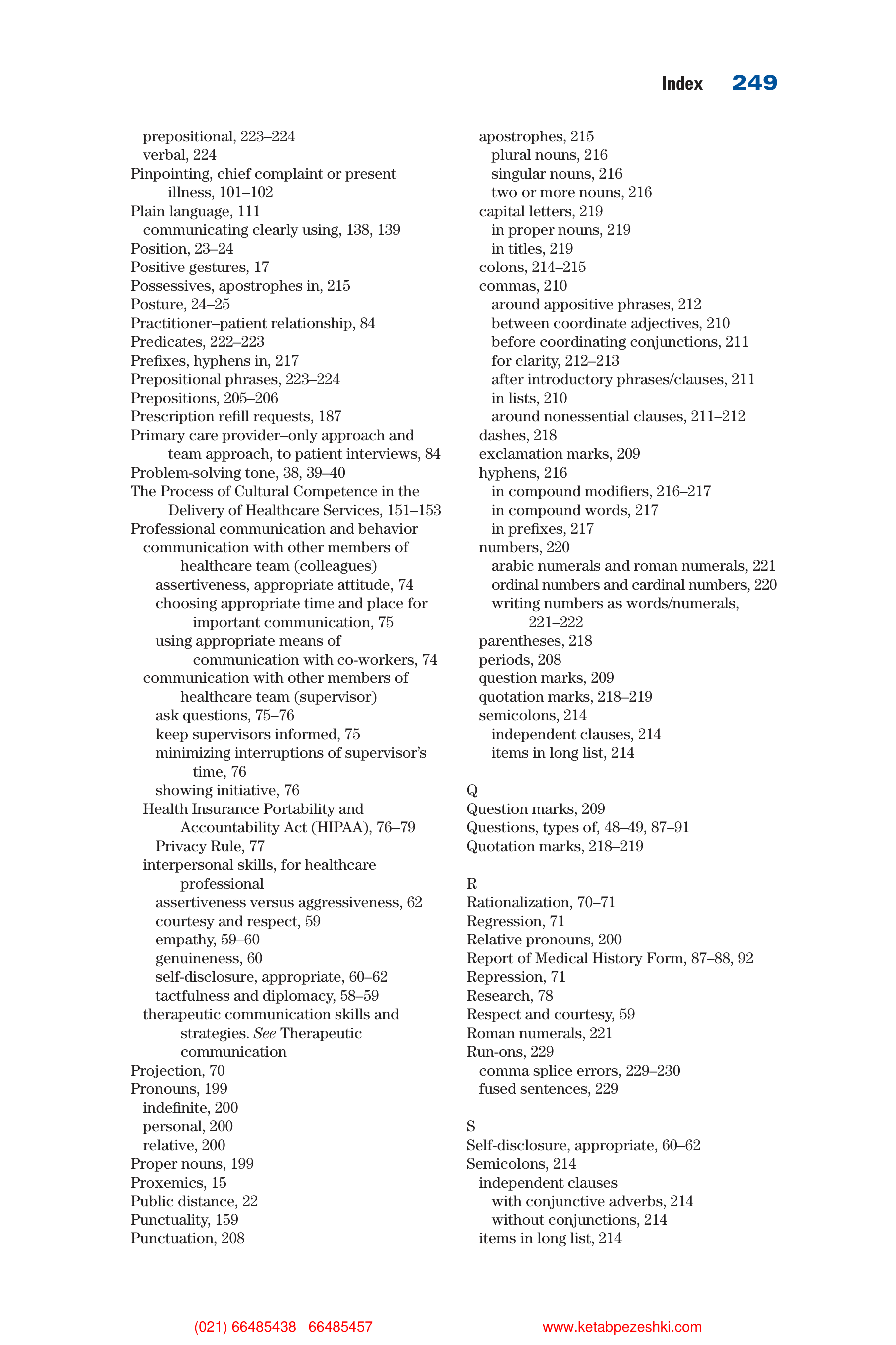 Communication Skills for Health Care Professionals — page 265
