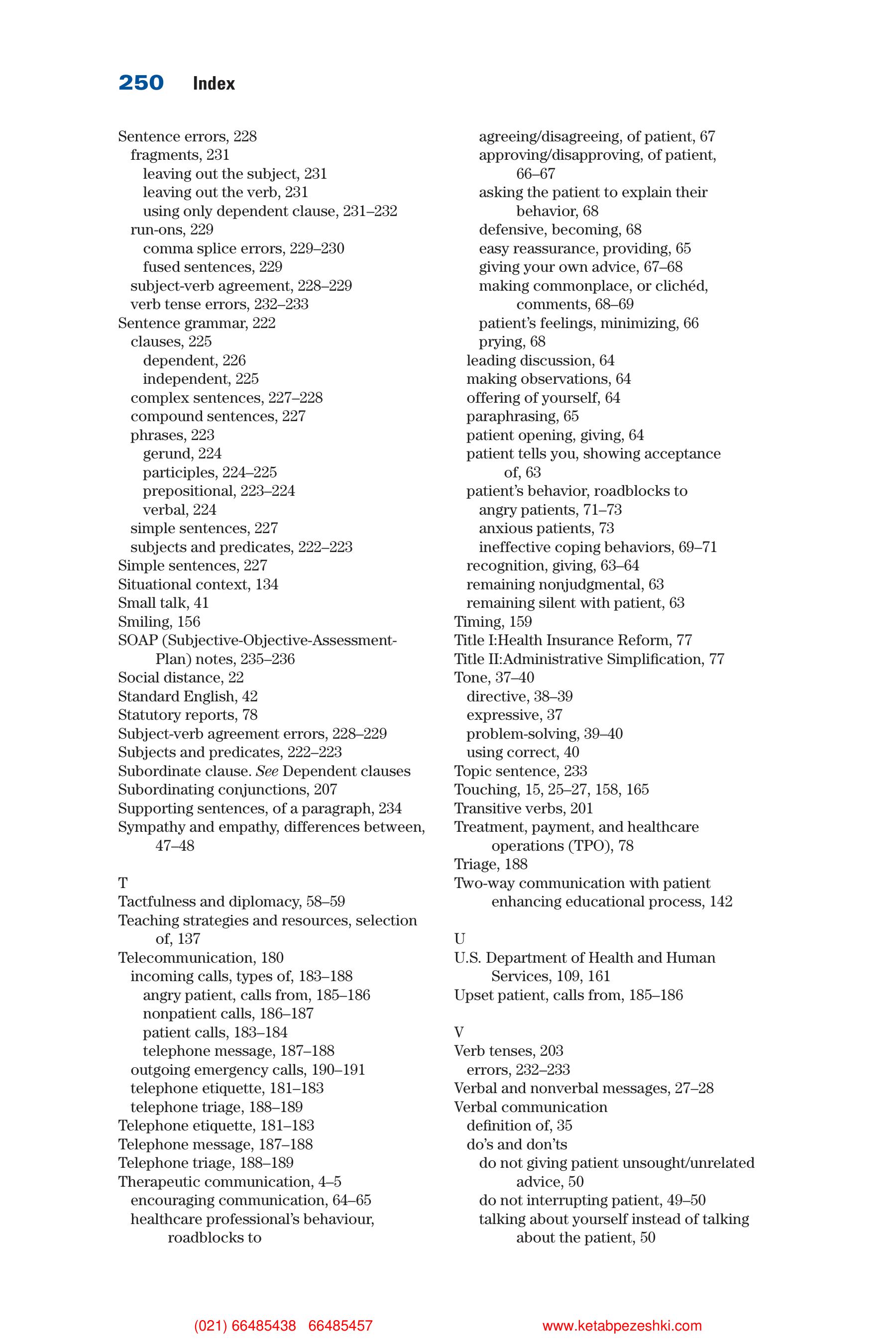 Communication Skills for Health Care Professionals — page 266