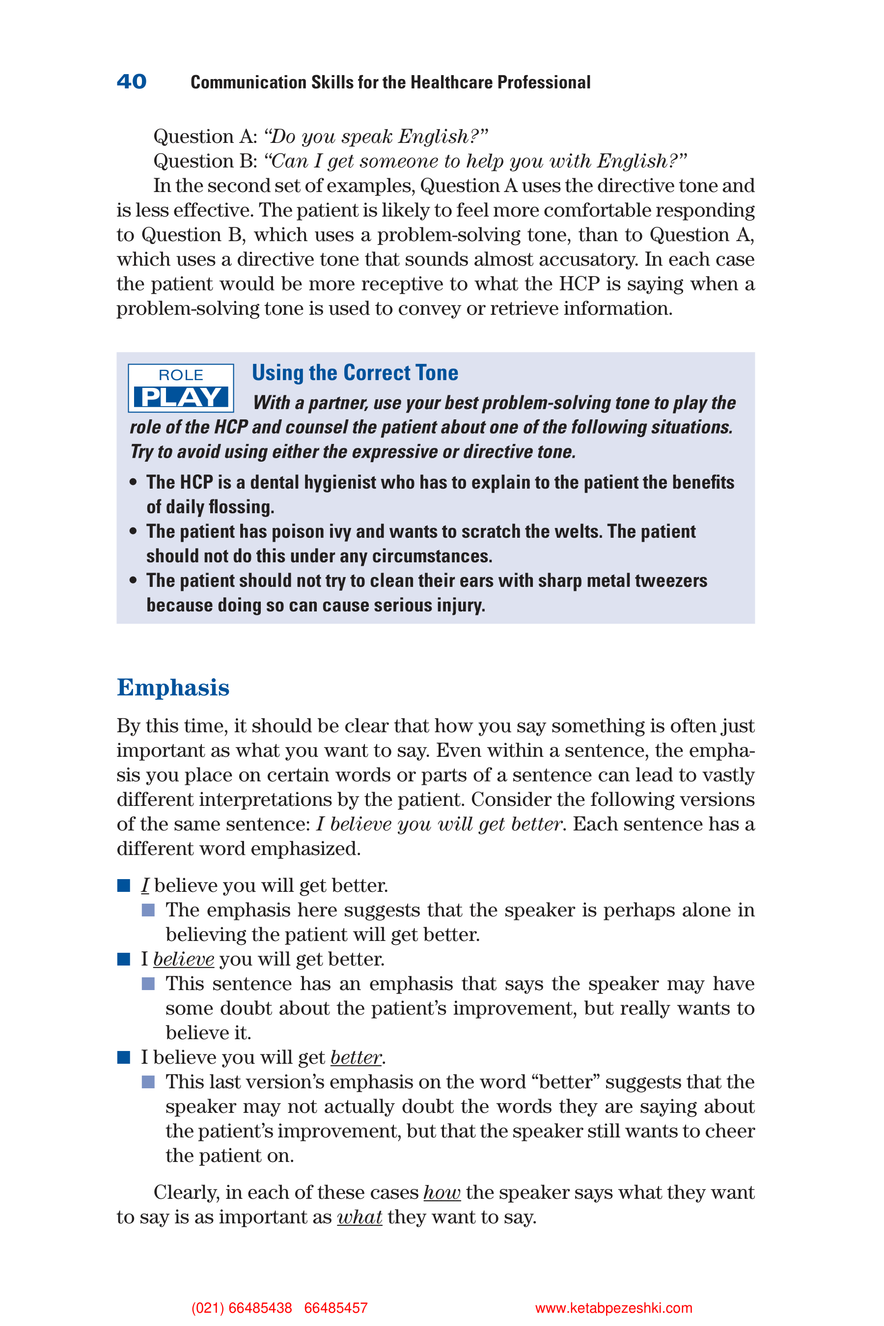 Communication Skills for Health Care Professionals — page 55