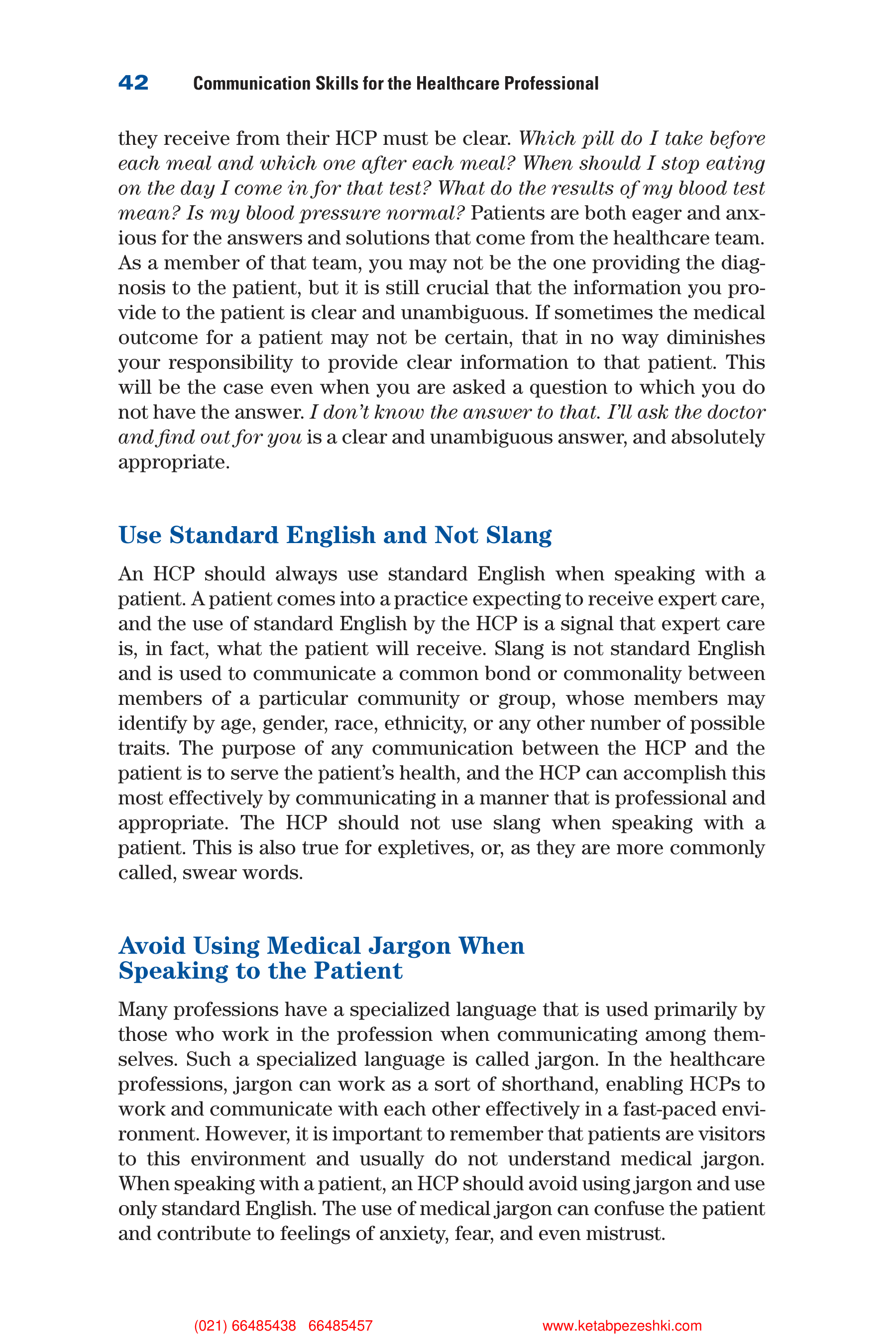 Communication Skills for Health Care Professionals — page 57