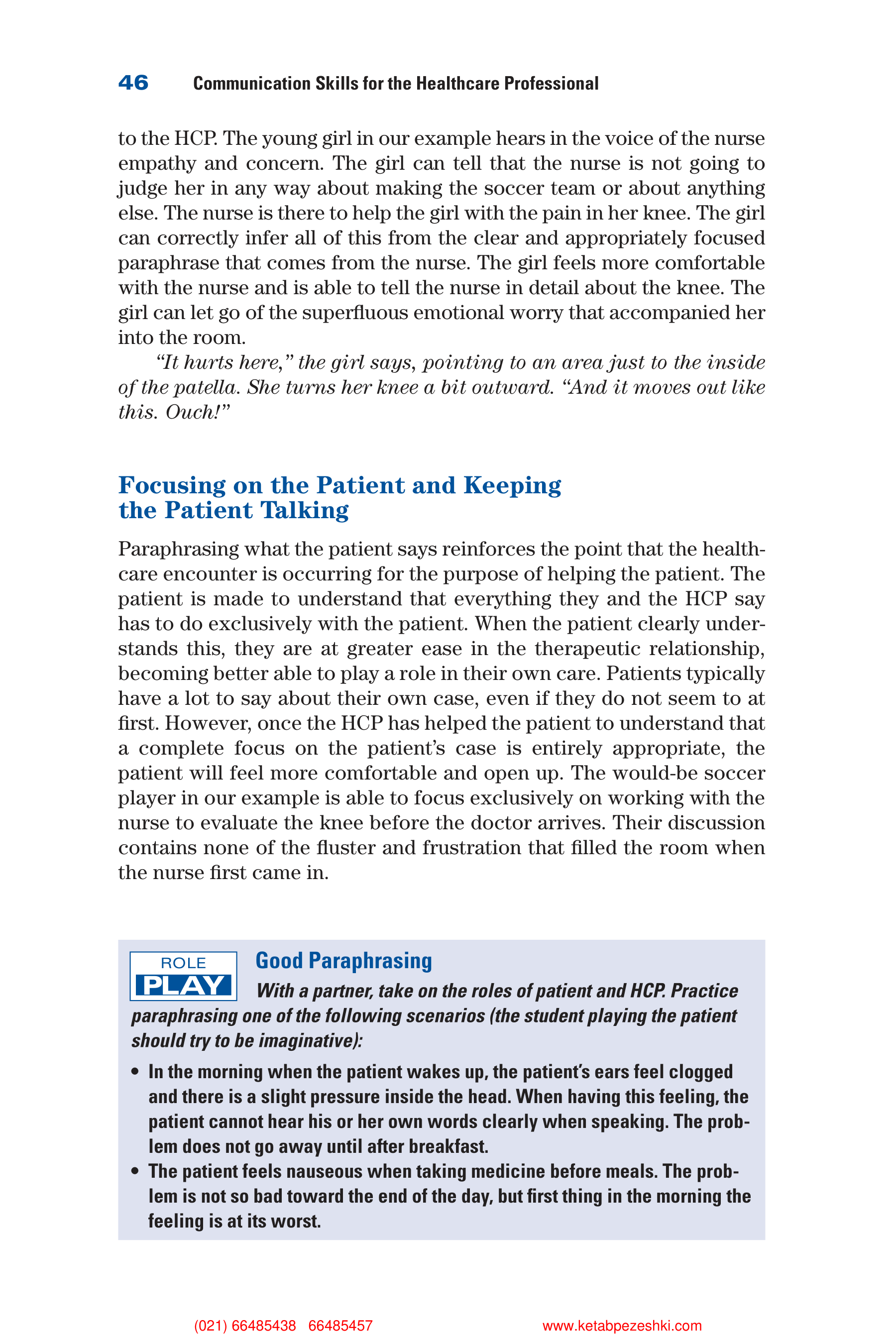 Communication Skills for Health Care Professionals — page 61