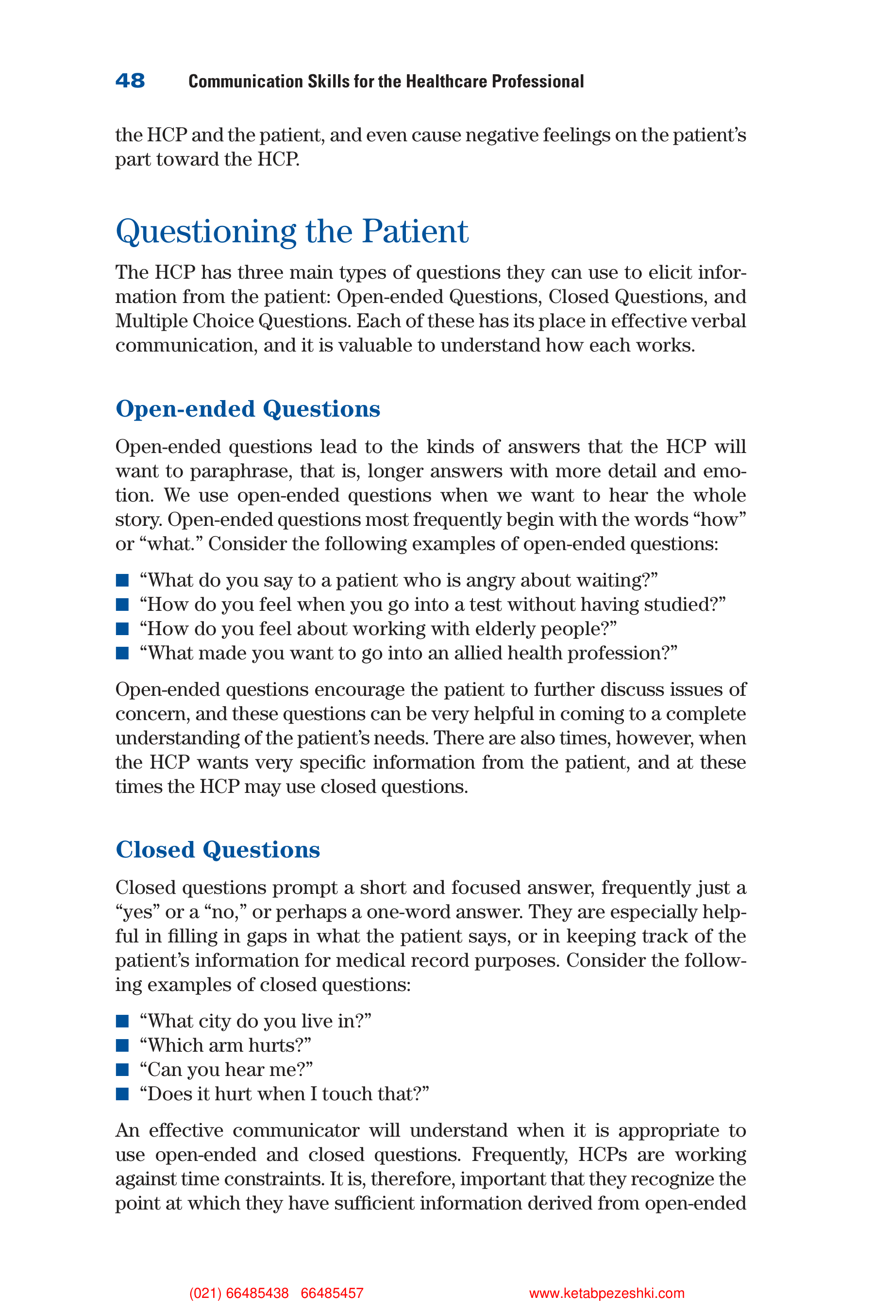 Communication Skills for Health Care Professionals — page 63