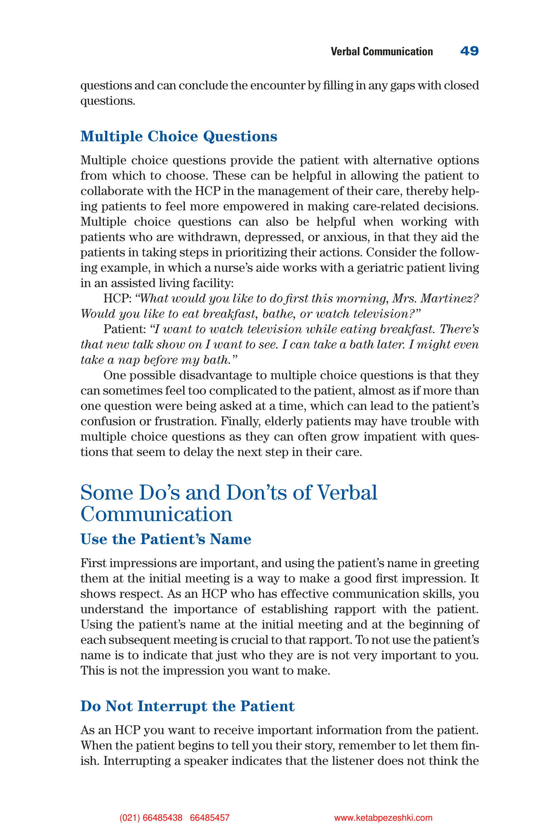 Communication Skills for Health Care Professionals — page 64