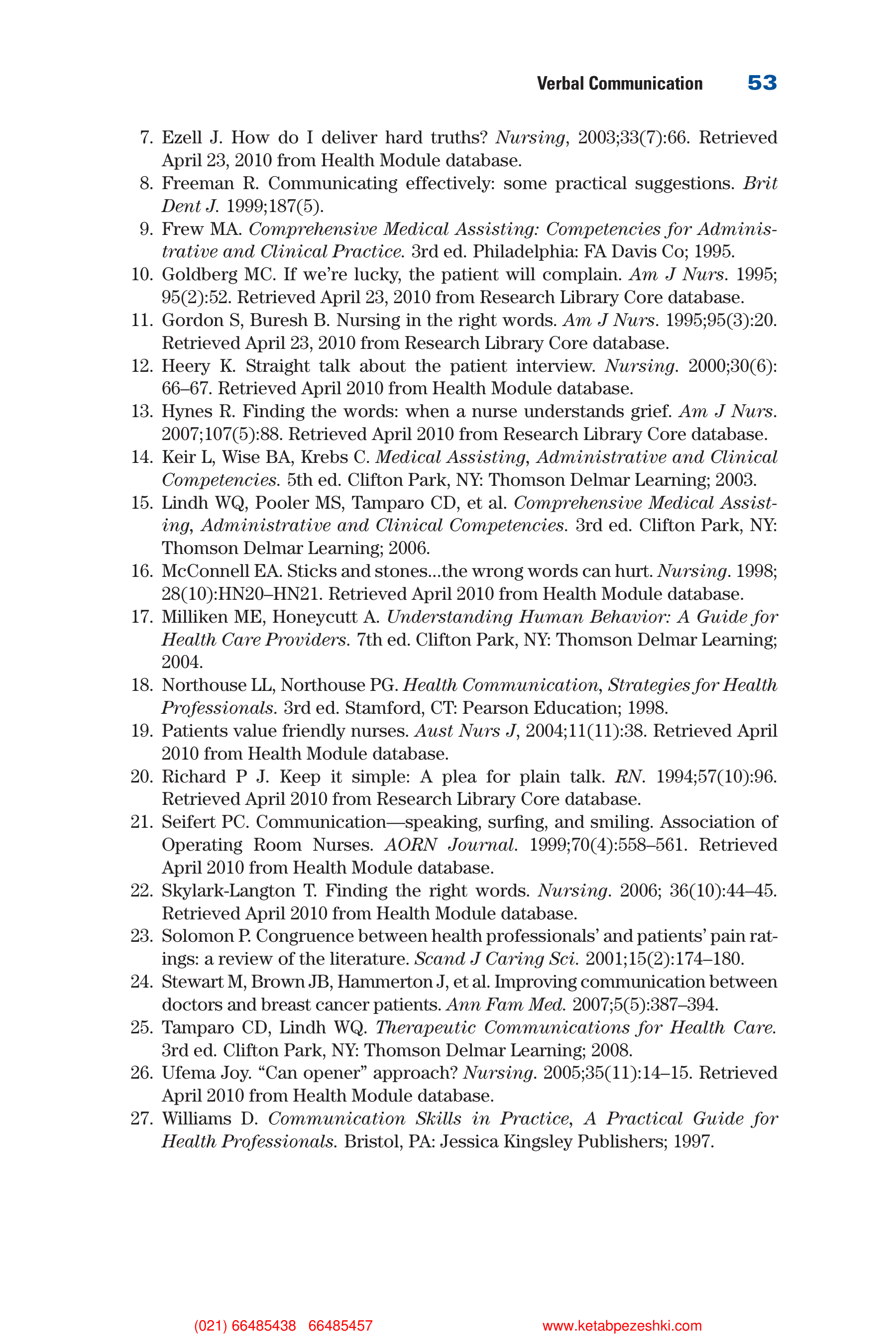 Communication Skills for Health Care Professionals — page 68