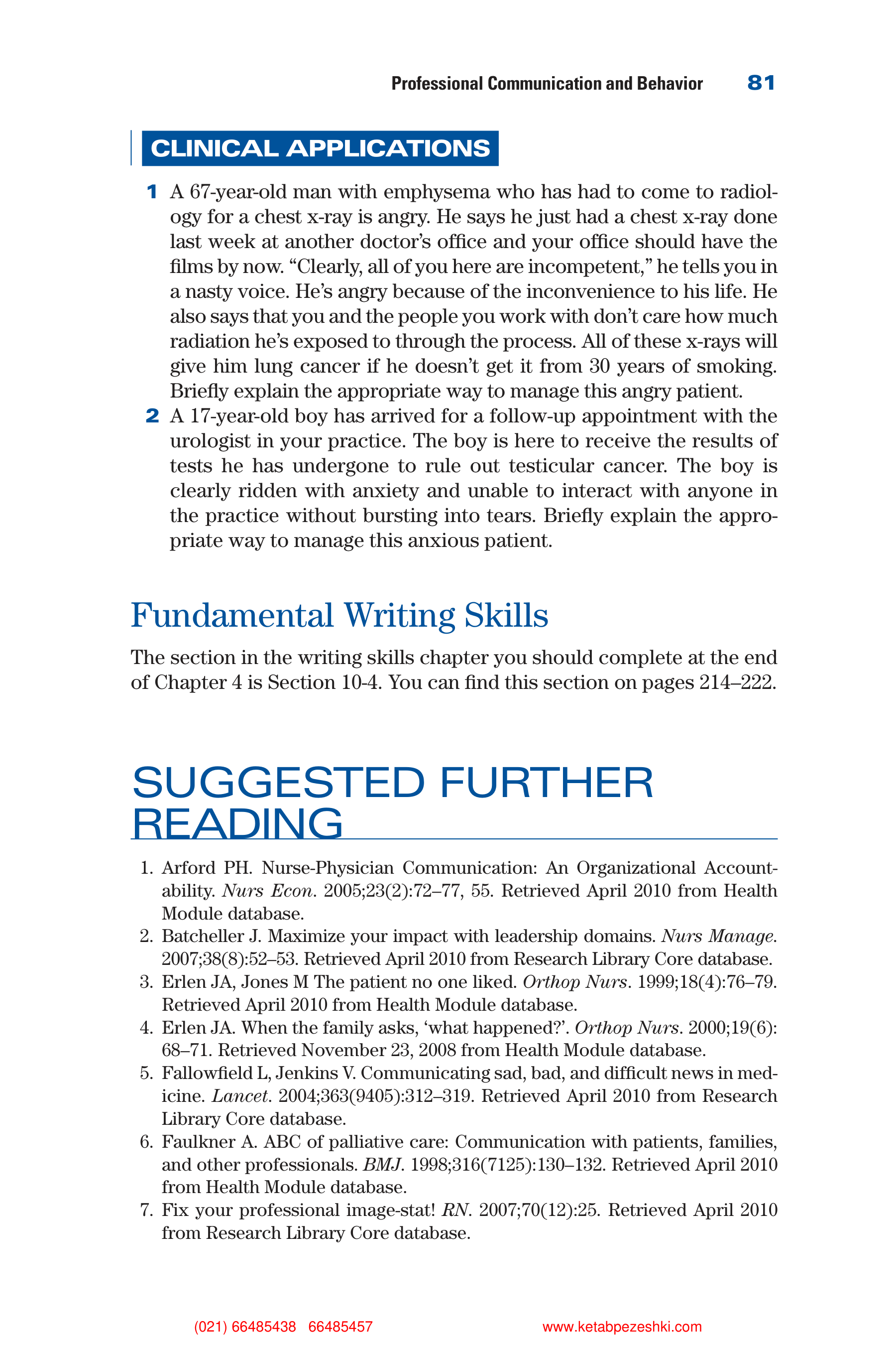 Communication Skills for Health Care Professionals — page 96