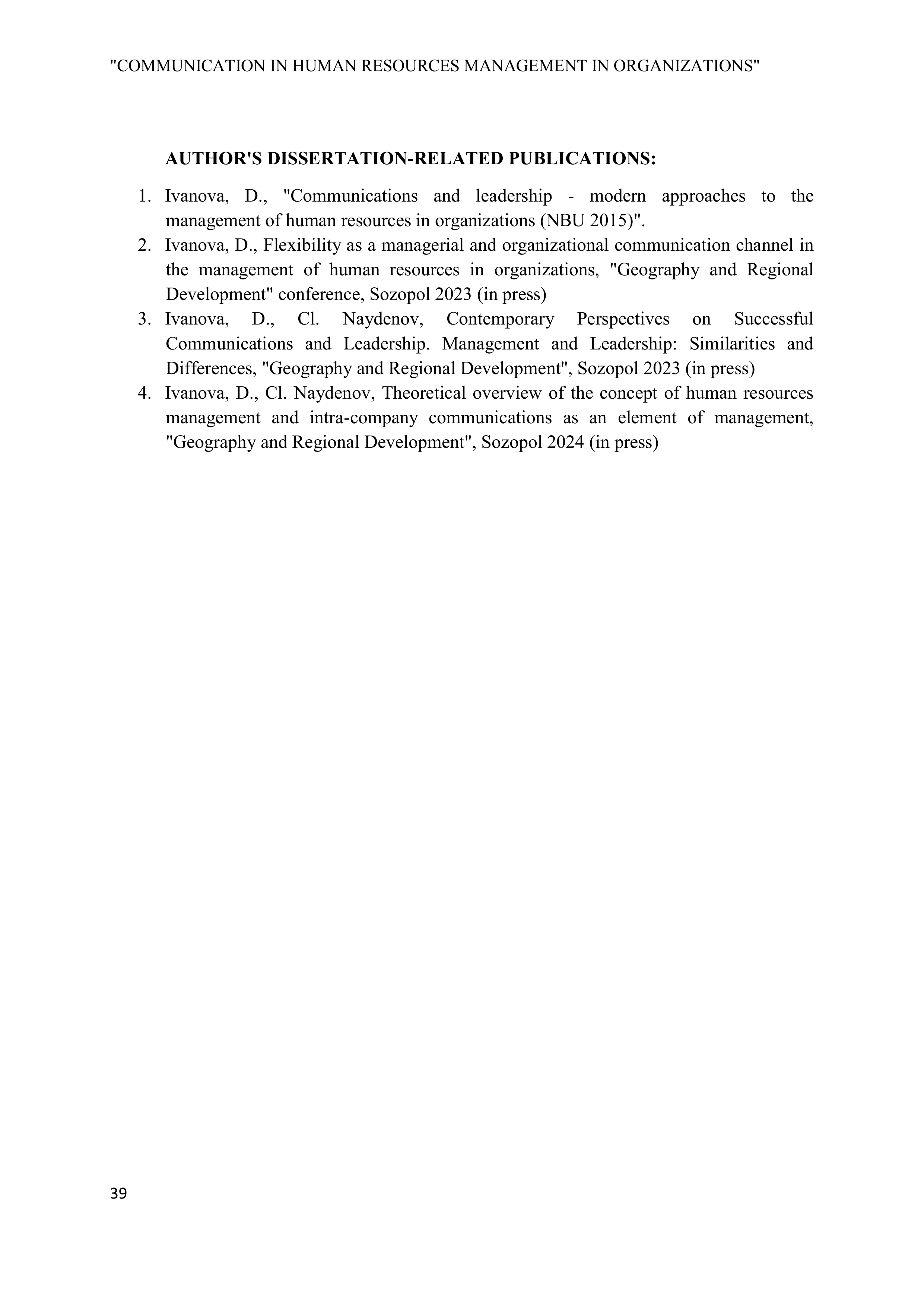 Communication Skills for Human Resource Management — page 39