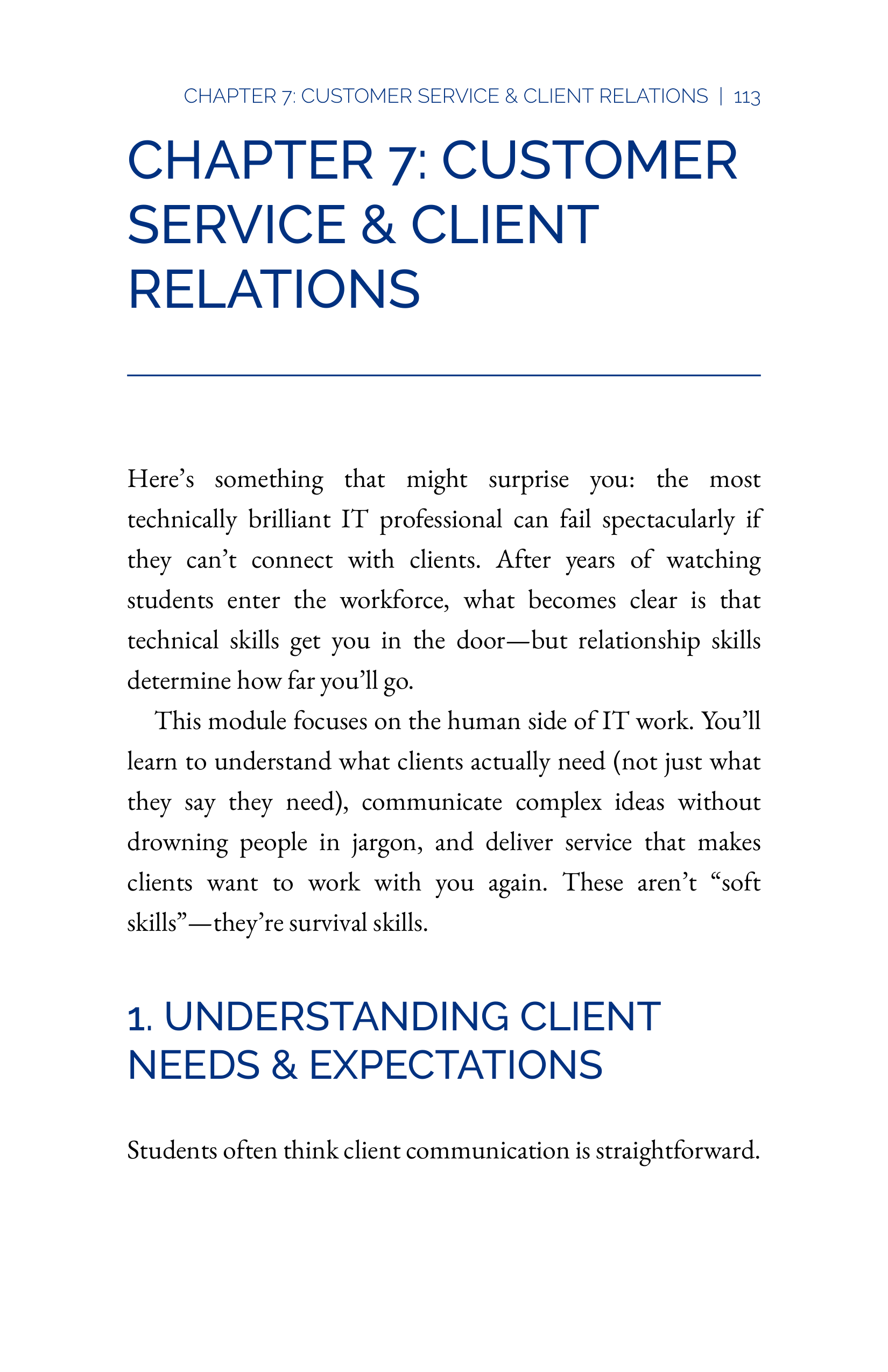 Communication Skills for IT Professionals — page 131