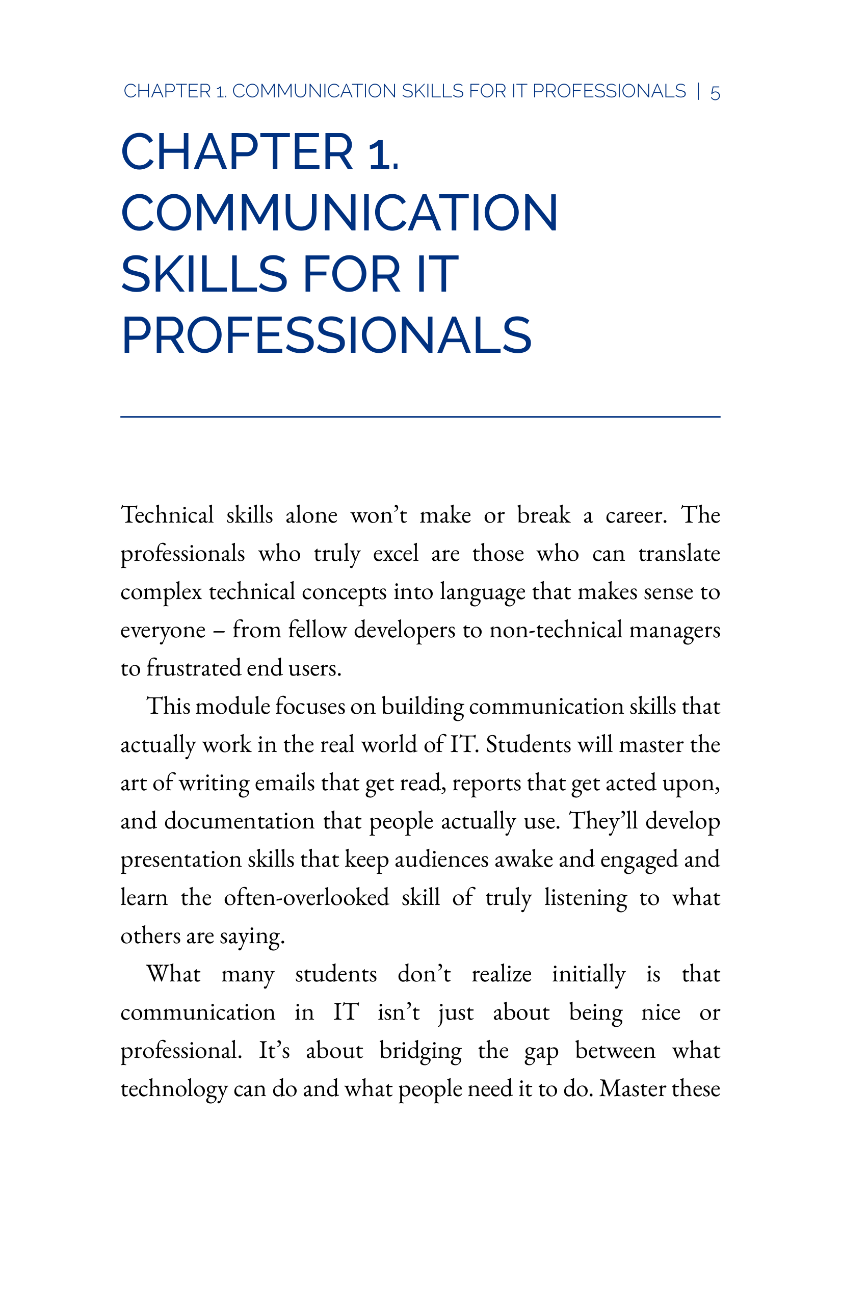 Communication Skills for IT Professionals — page 23