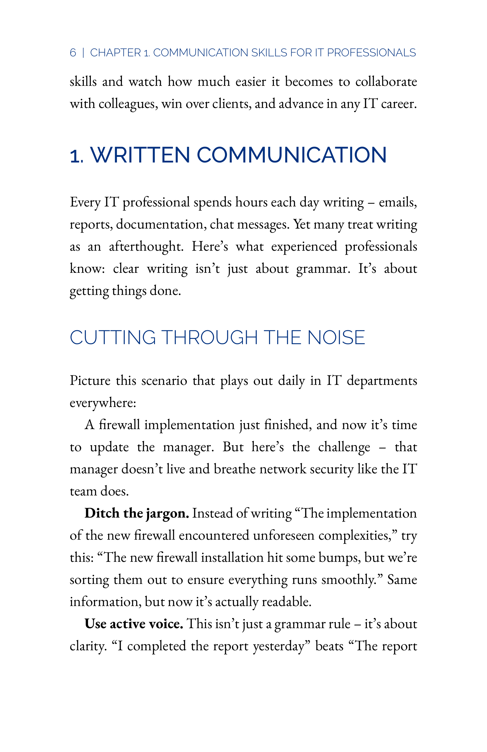 Communication Skills for IT Professionals — page 24
