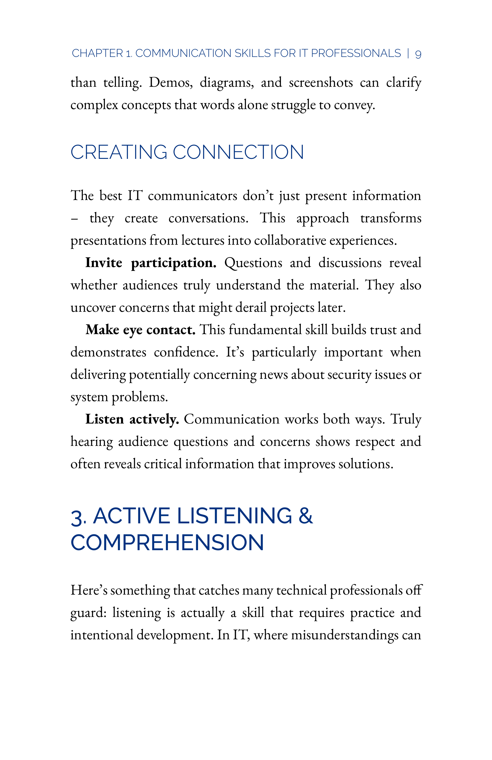 Communication Skills for IT Professionals — page 27
