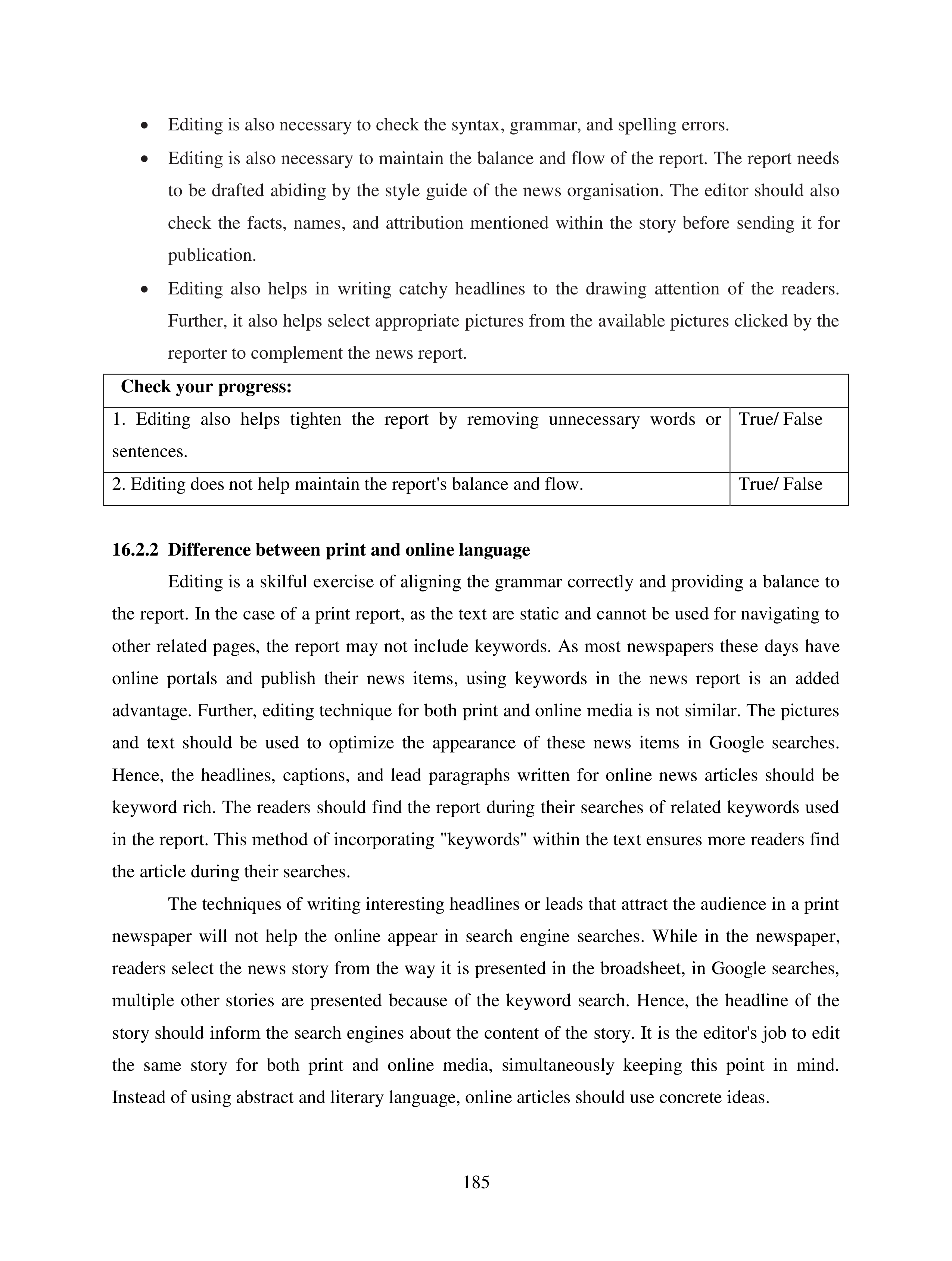 Communication Skills for Media Management — page 185