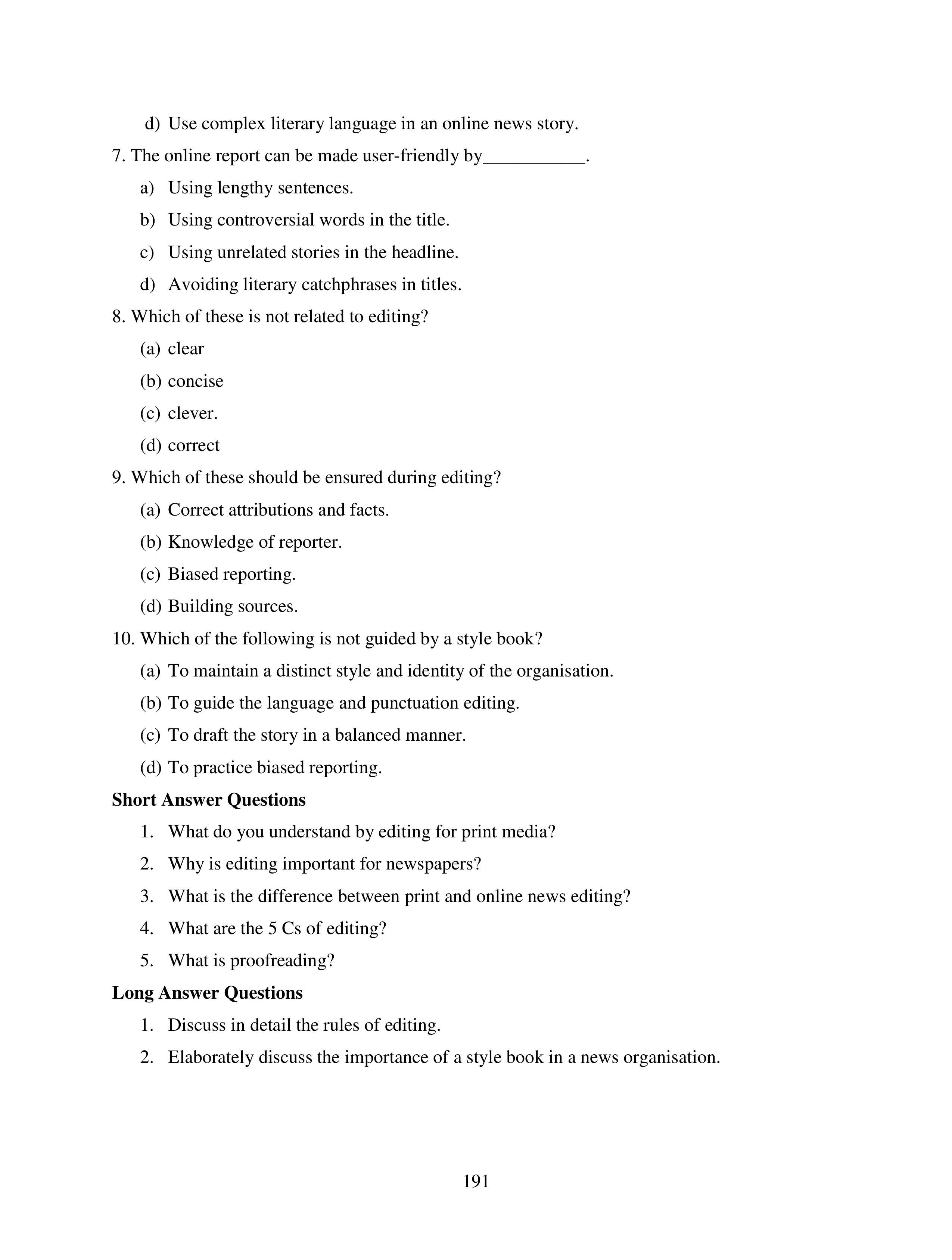 Communication Skills for Media Management — page 191