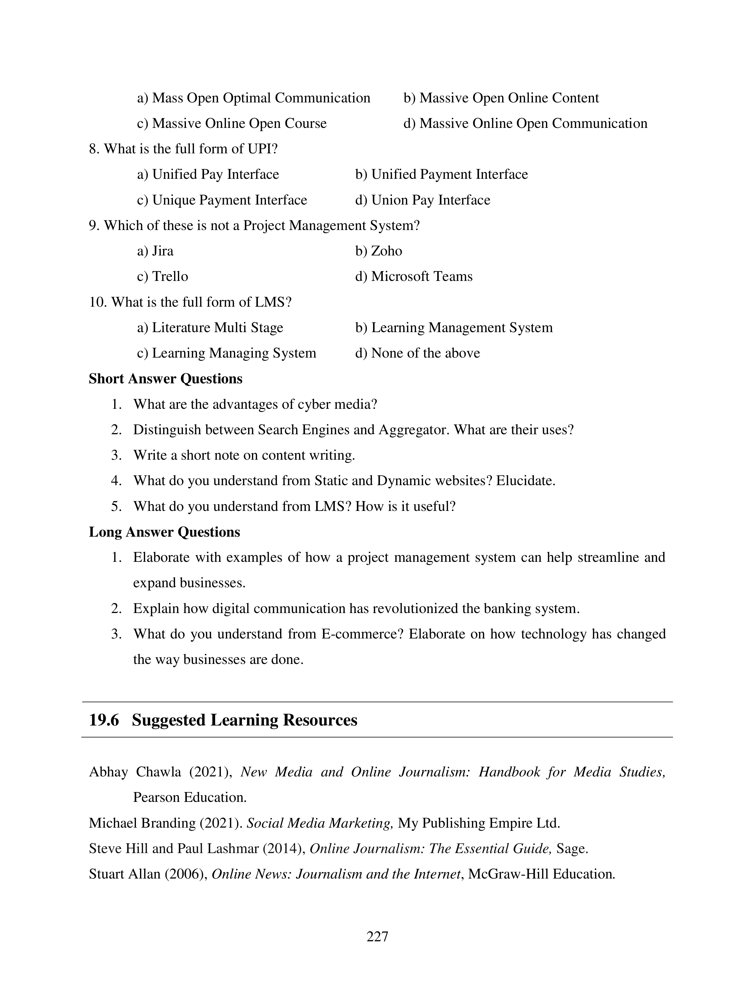 Communication Skills for Media Management — page 227