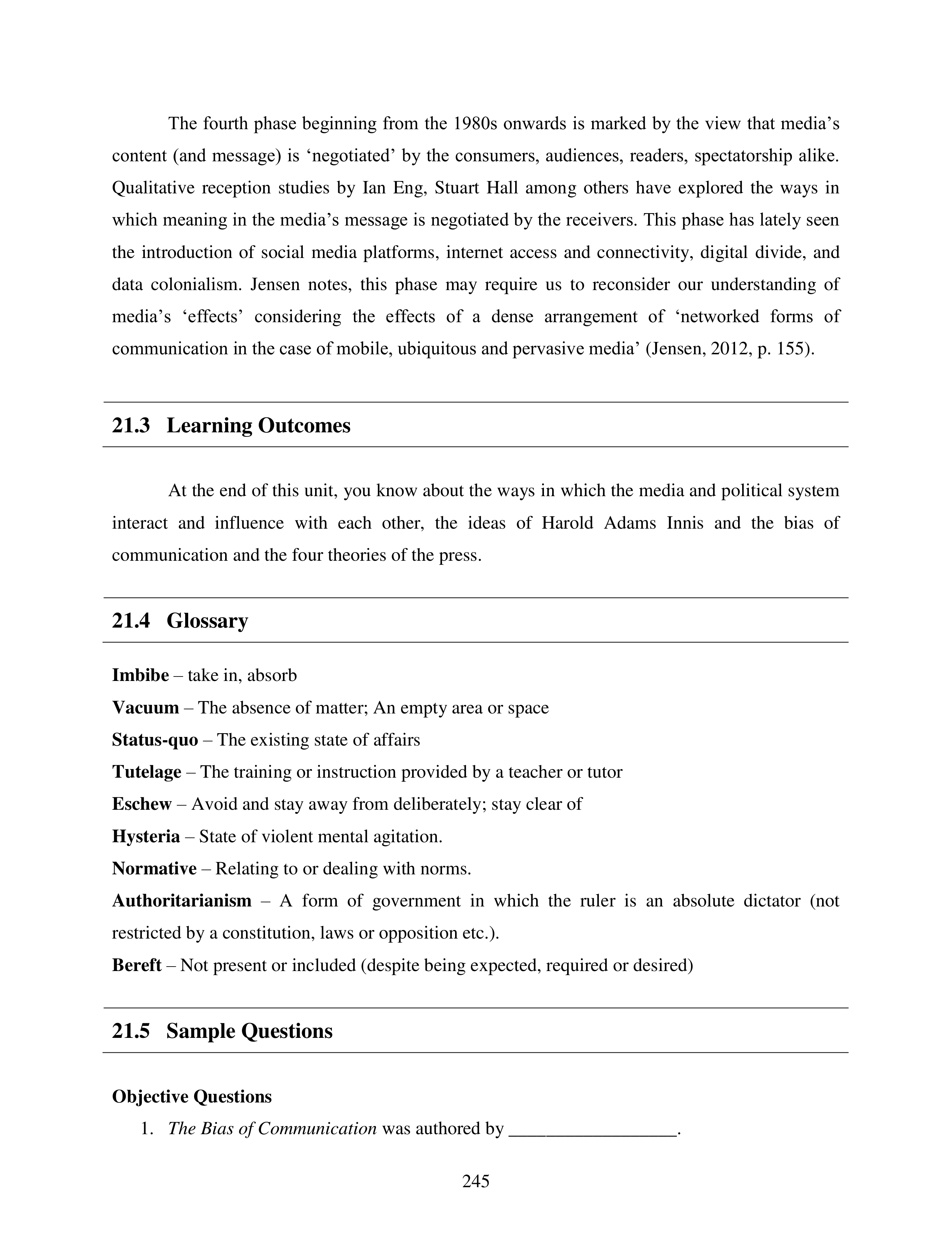 Communication Skills for Media Management — page 245