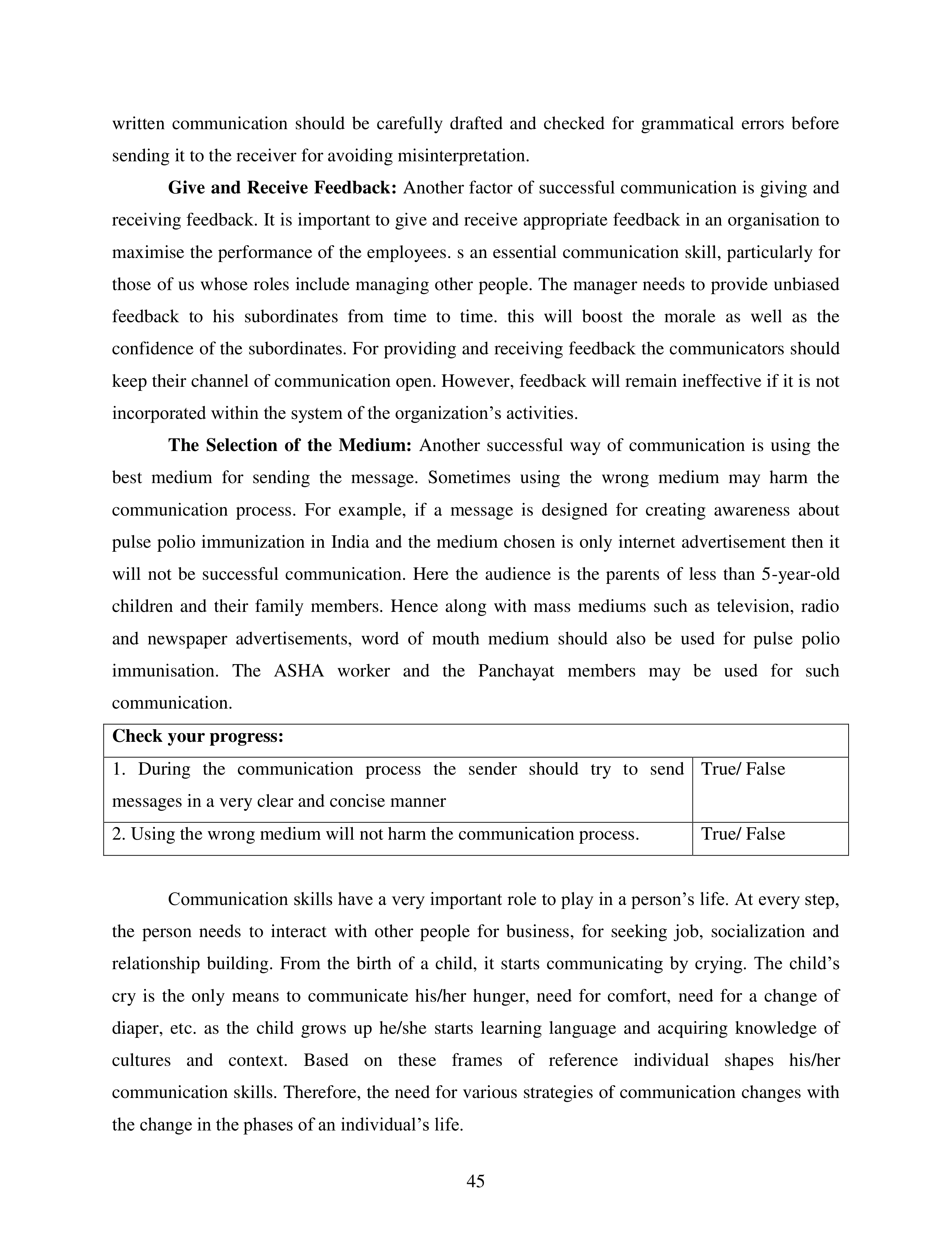Communication Skills for Media Management — page 45