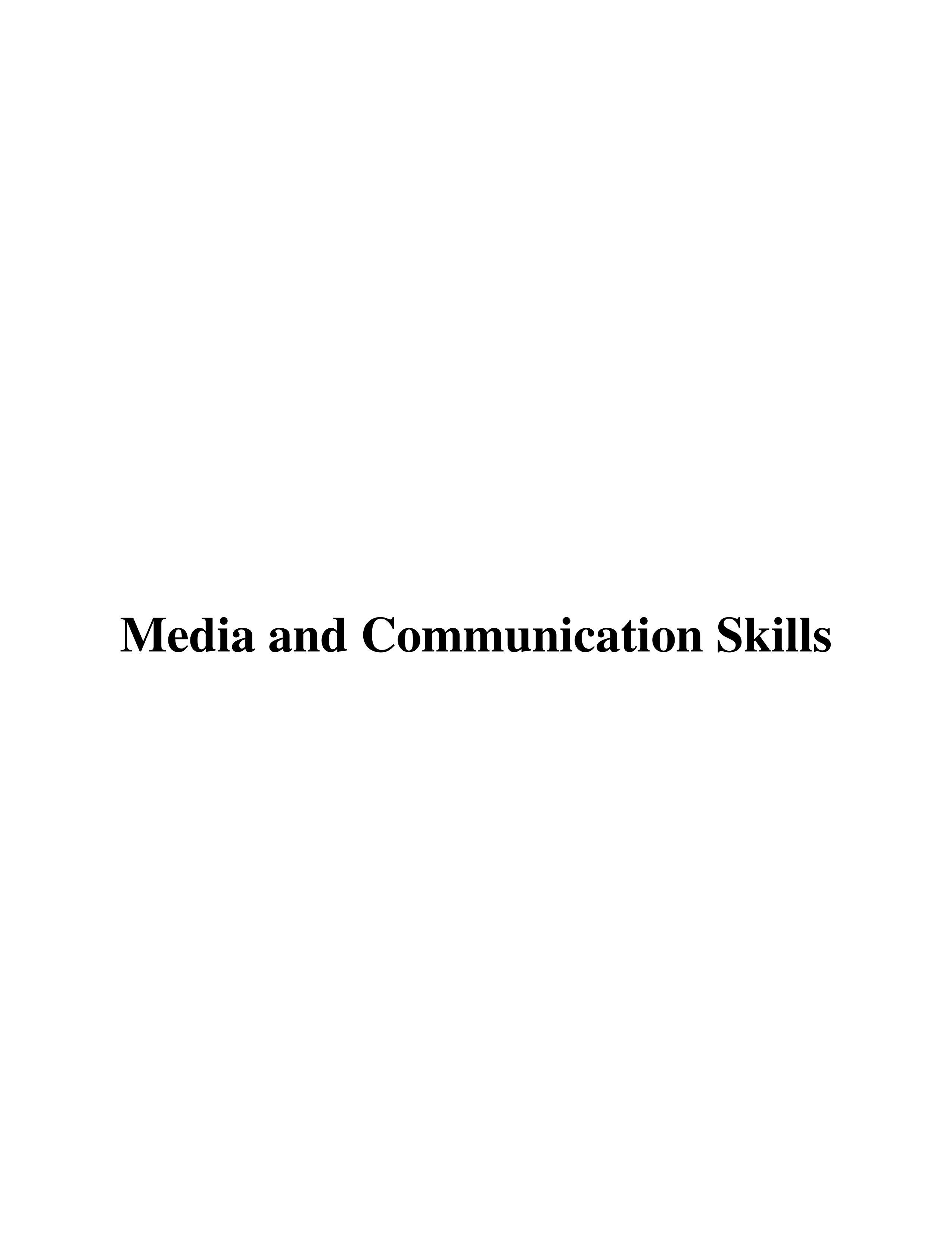 Communication Skills for Media Management — page 9