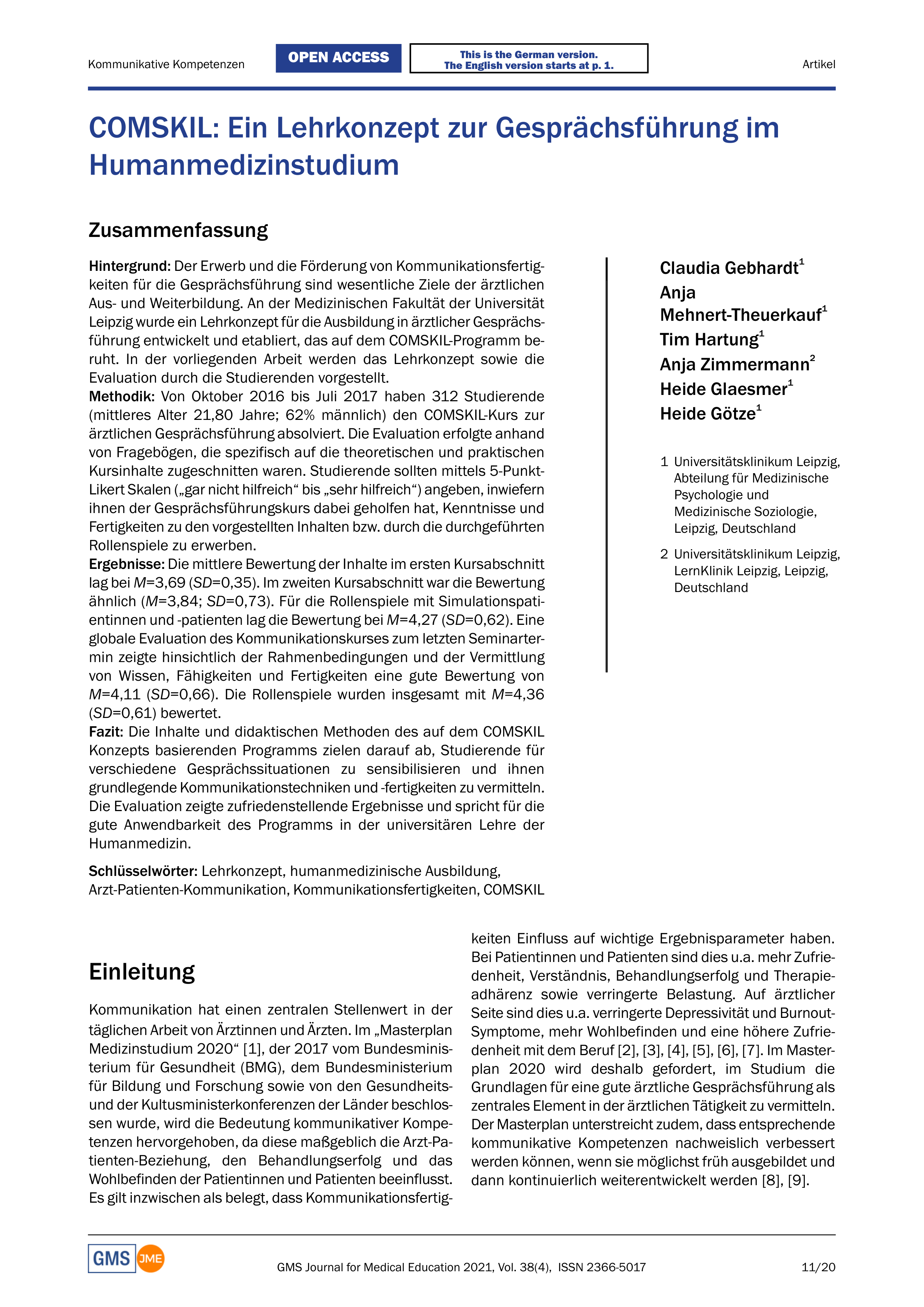 Communication Skills for Medical Students — page 11