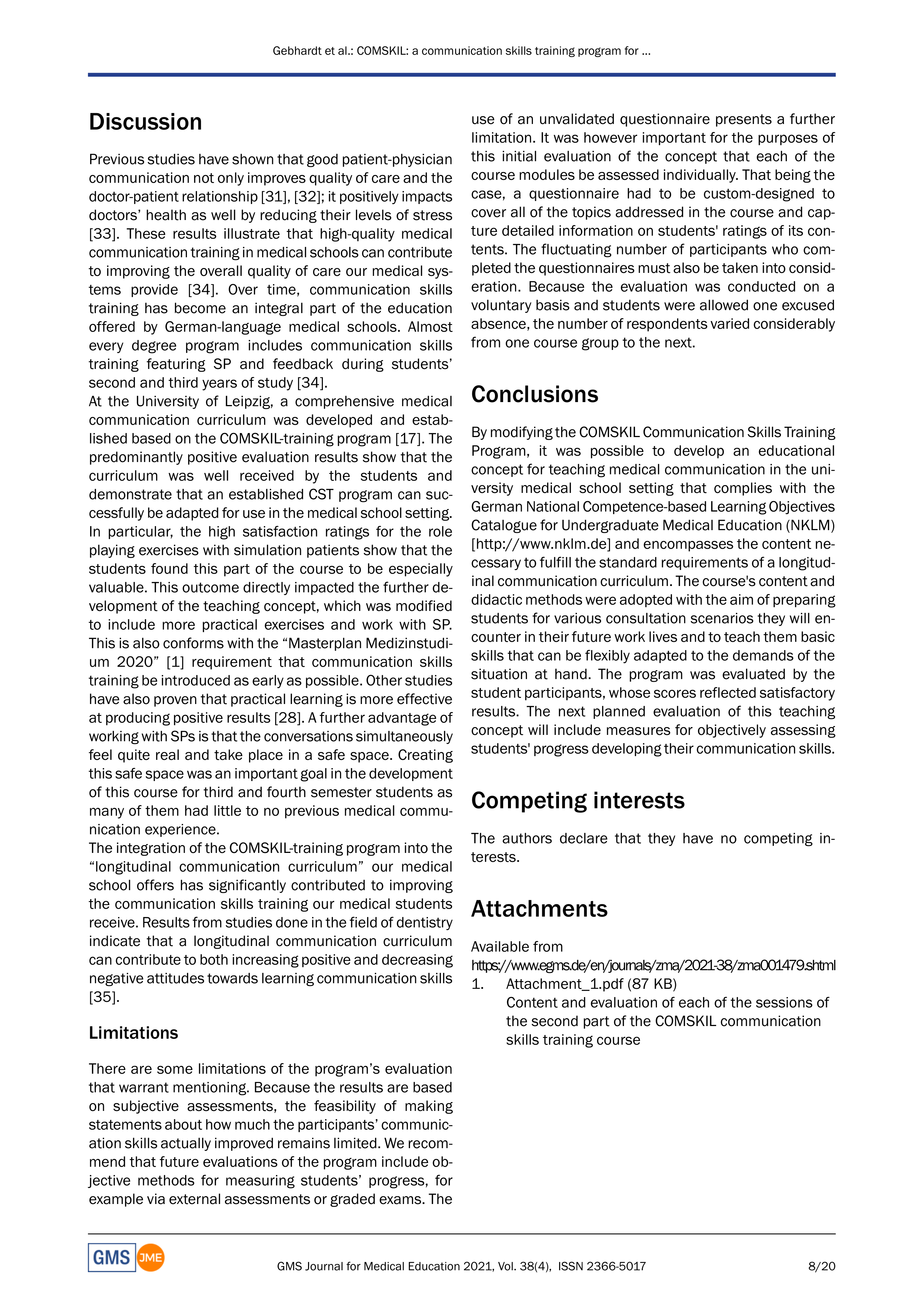 Communication Skills for Medical Students — page 8