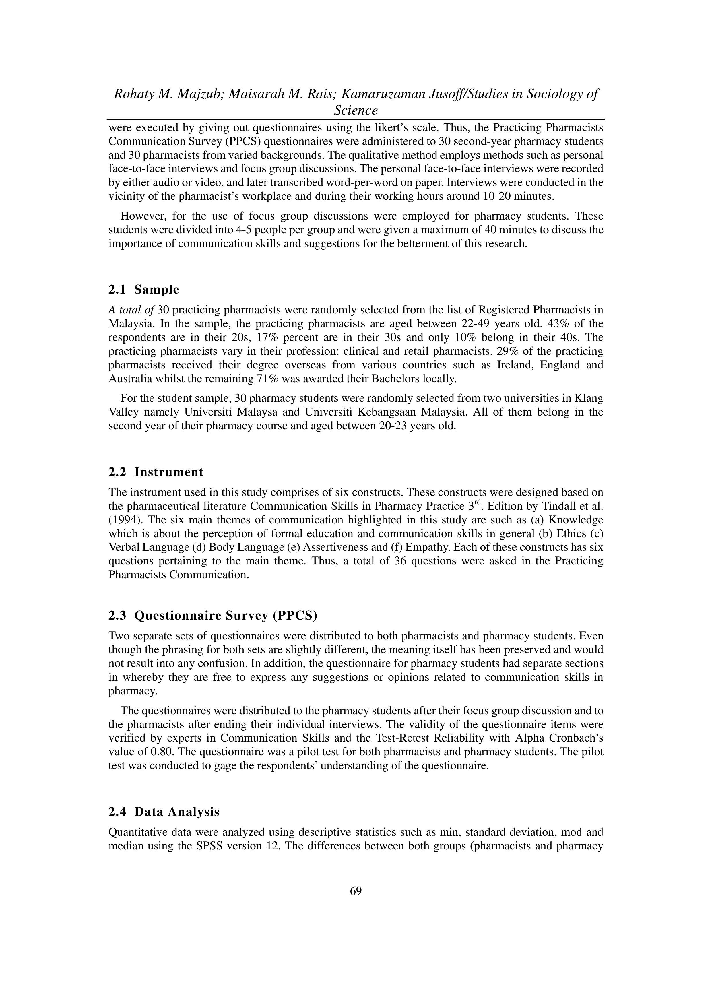 Communication Skills for Pharmacists — page 3