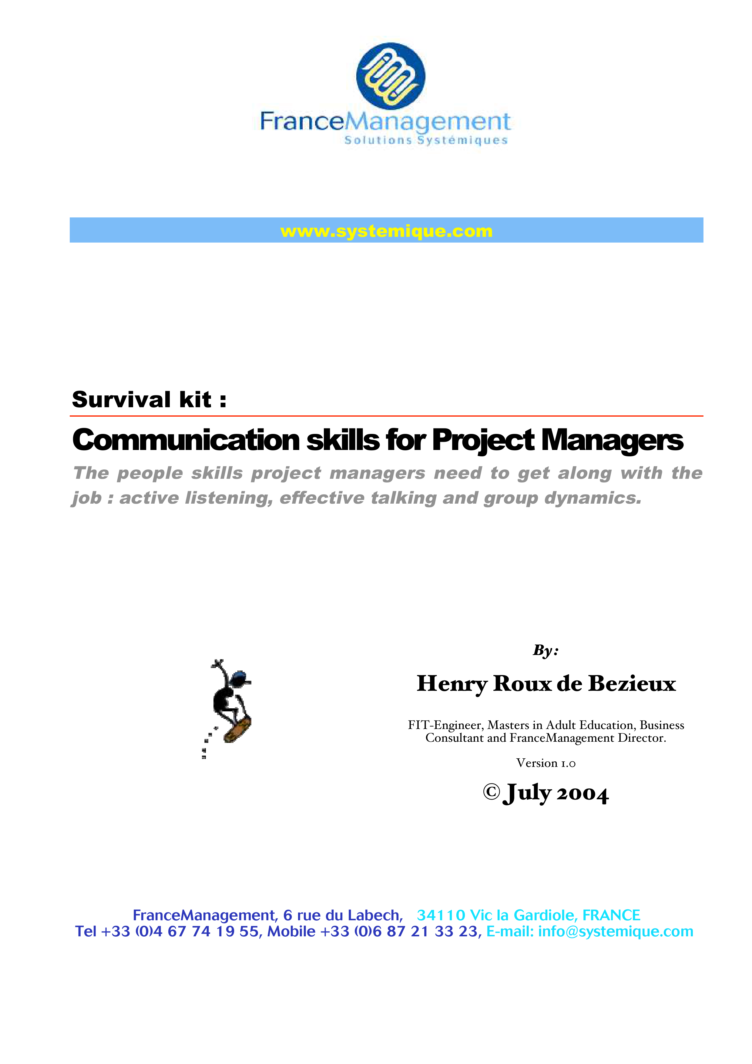 Communication Skills for Project Managers — page 1