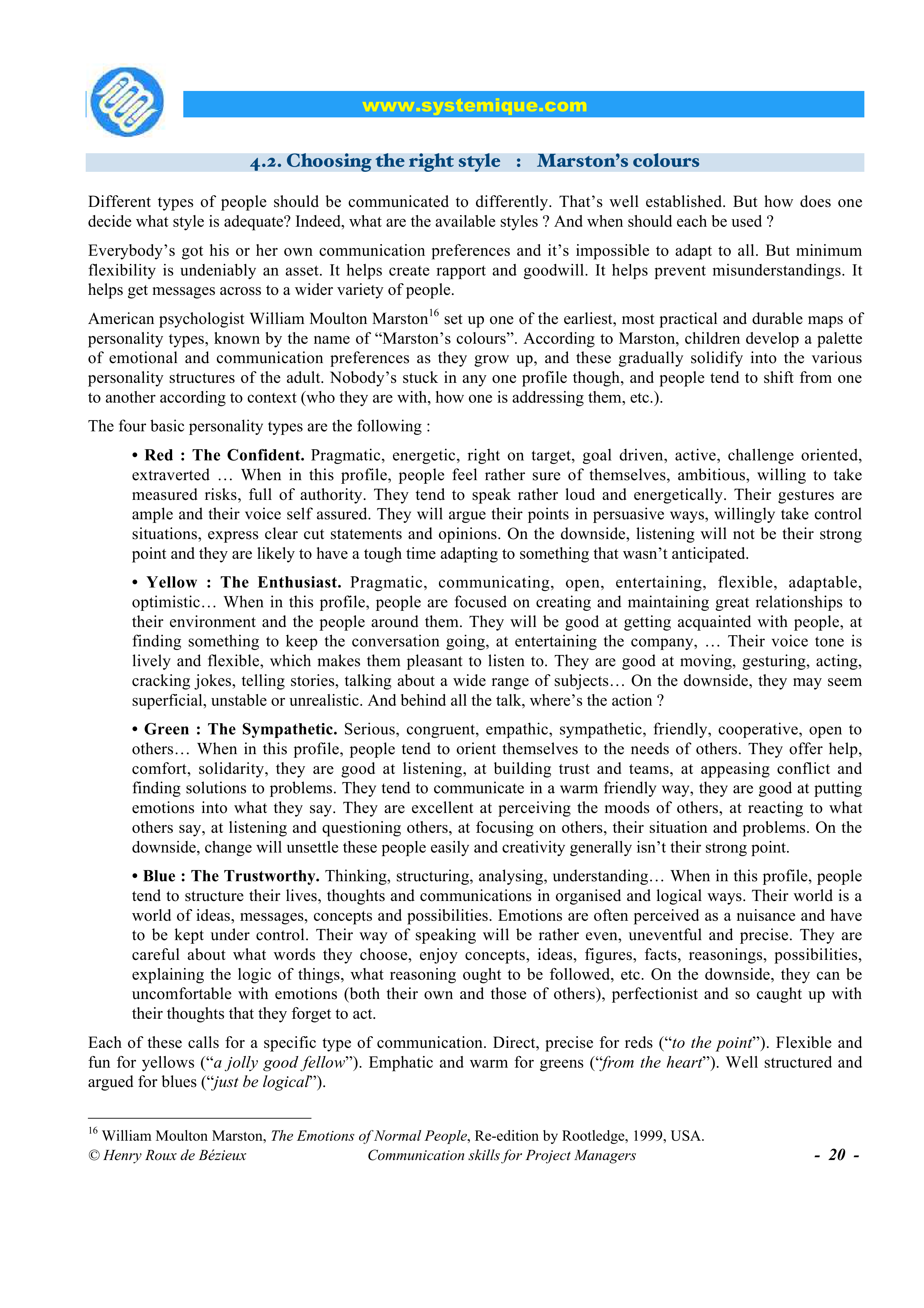 Communication Skills for Project Managers — page 20