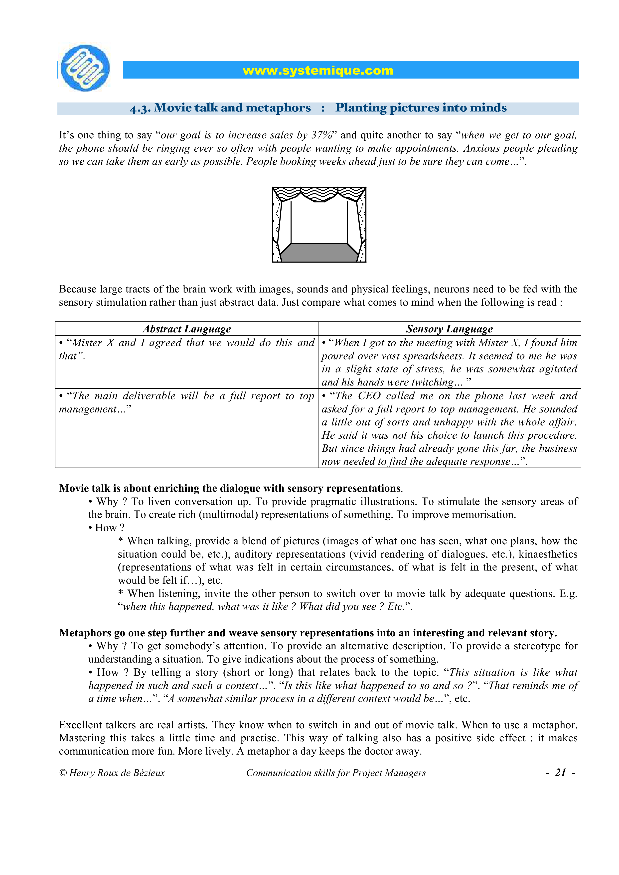 Communication Skills for Project Managers — page 21