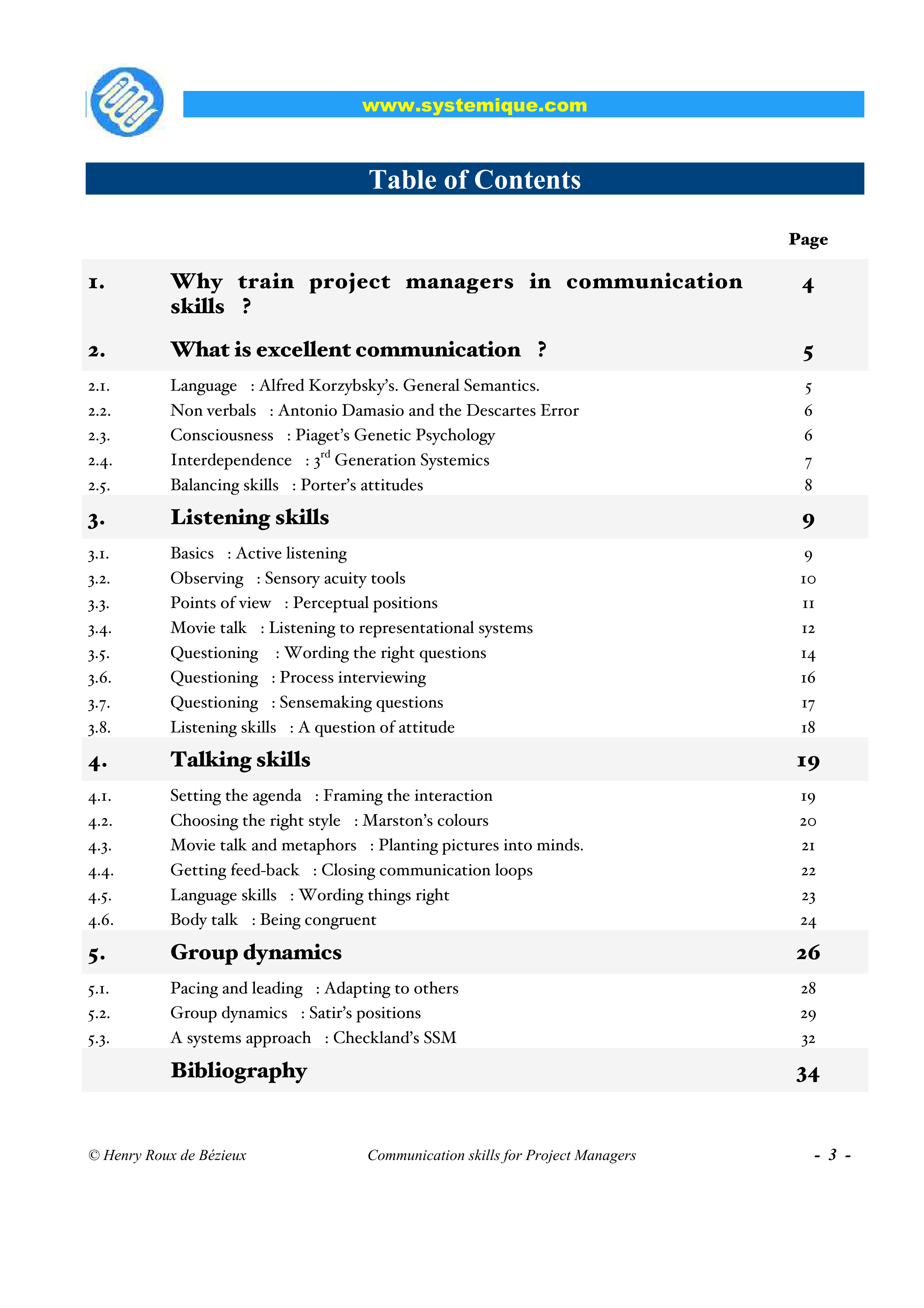Communication Skills for Project Managers — page 3