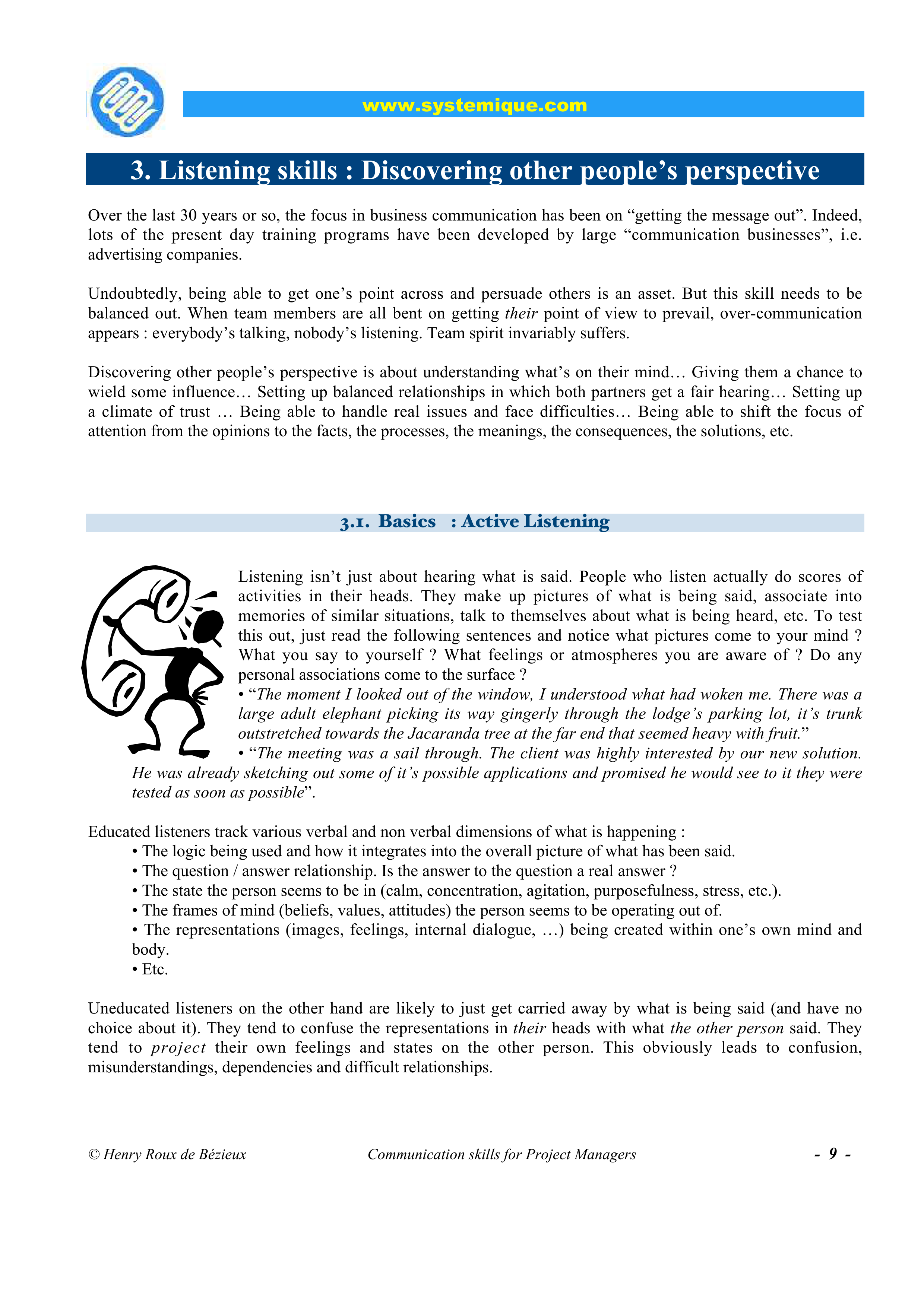 Communication Skills for Project Managers — page 9