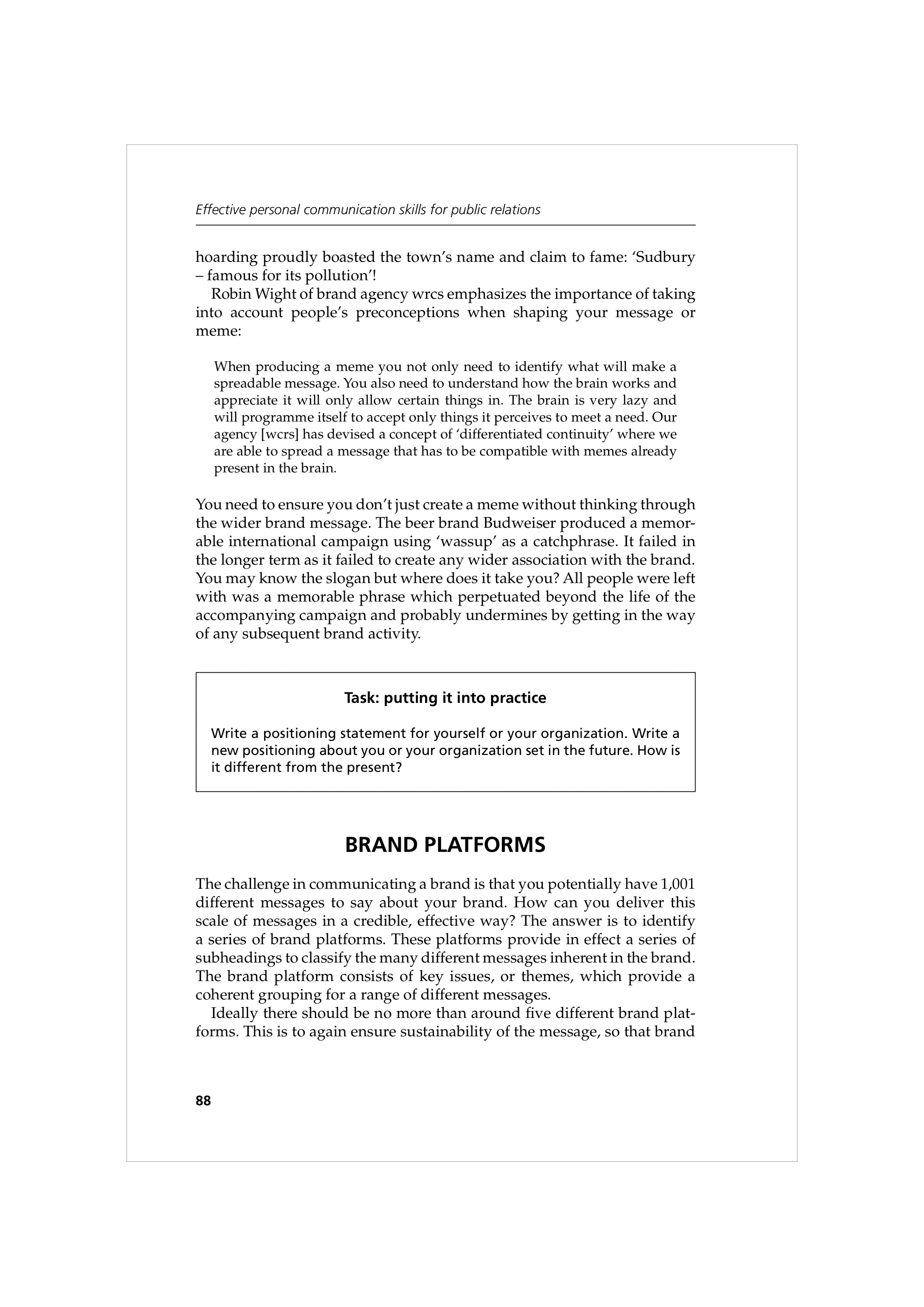 Communication Skills for Public Relations — page 101