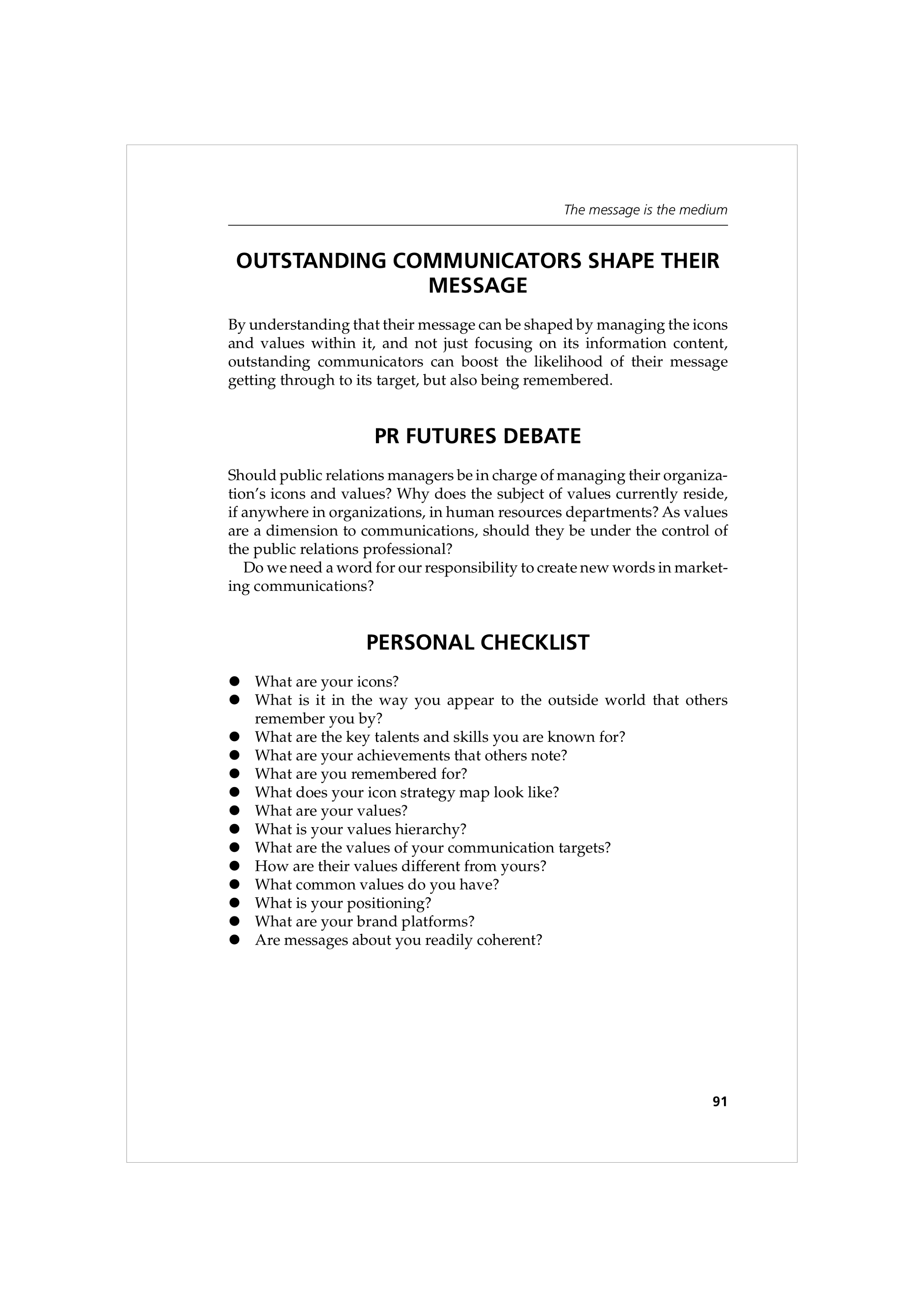 Communication Skills for Public Relations — page 104