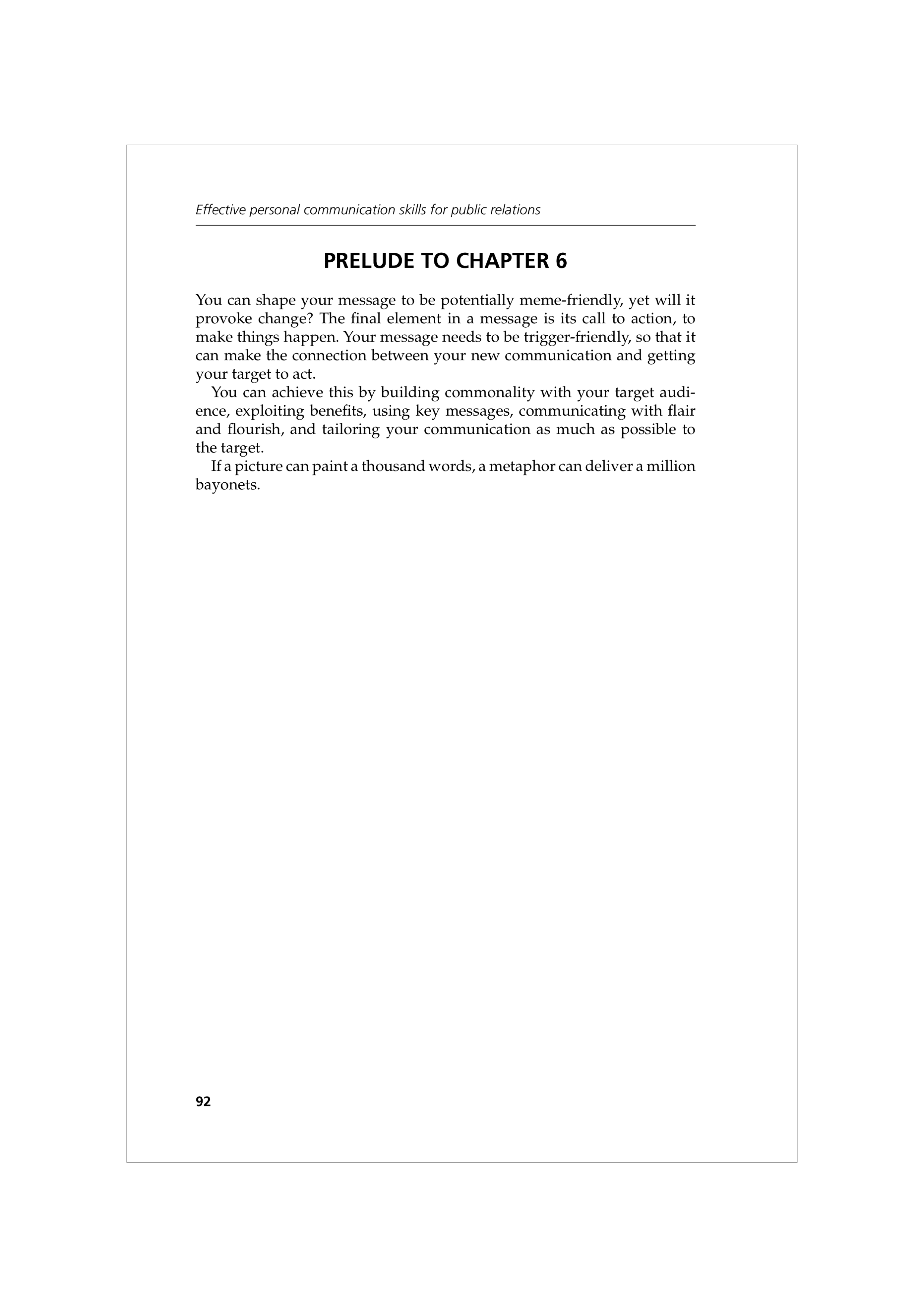 Communication Skills for Public Relations — page 105